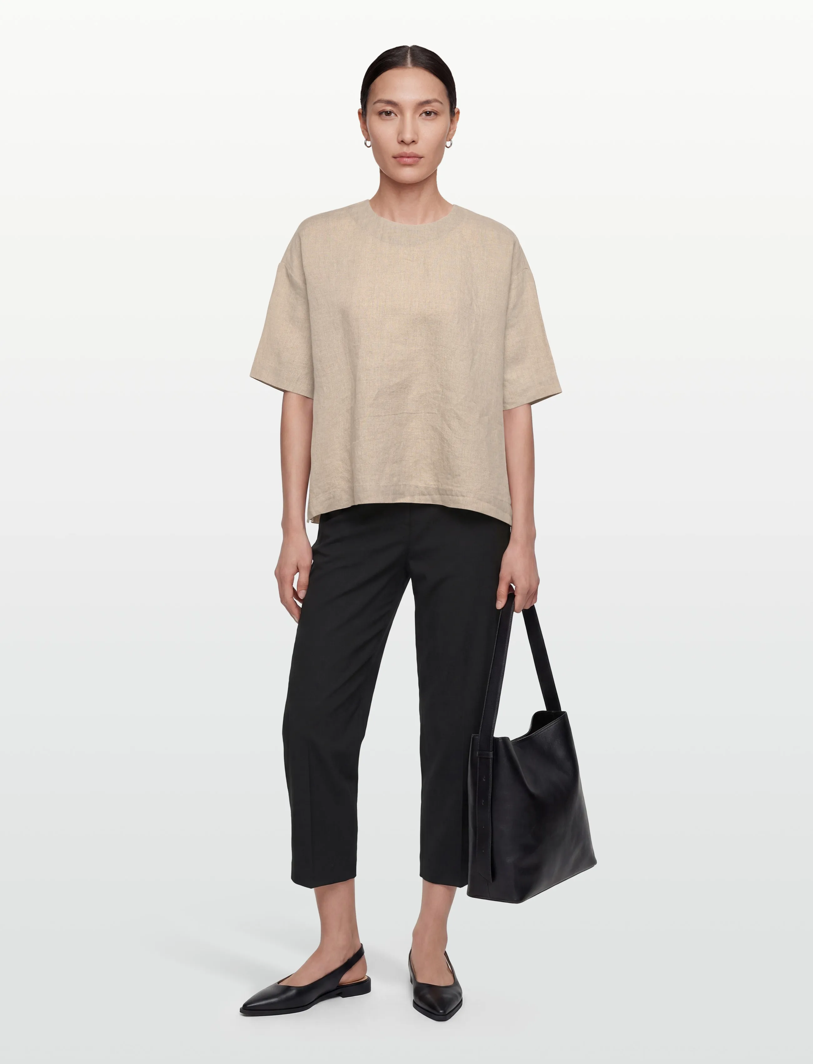 Masai Madegana, S, Beige, T-Shirts & Toppe > Kortærmede, Dame