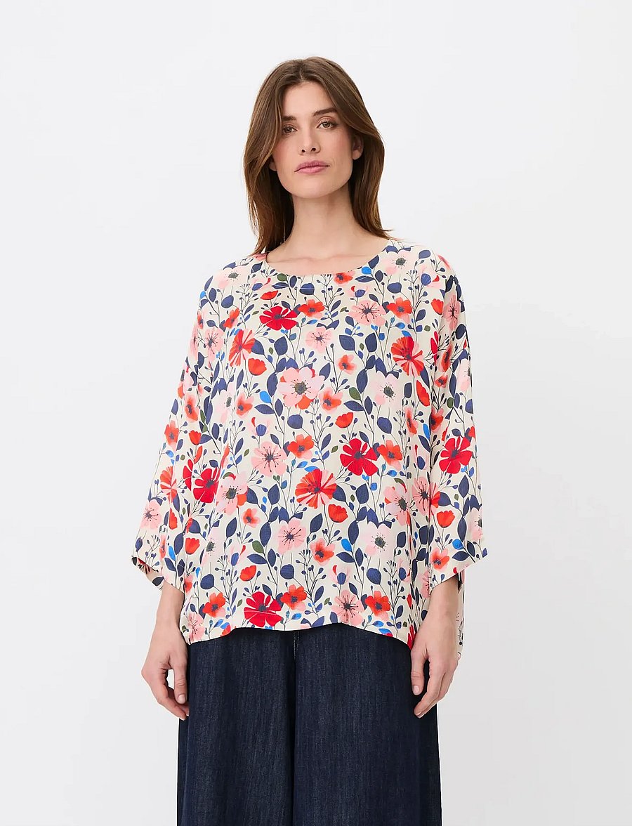 Masai - MaBecca - kurzämlige blusen - poinsettia - 0