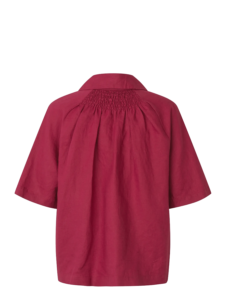 Masai - MaIryssa - kortærmede skjorter - beet red - 2