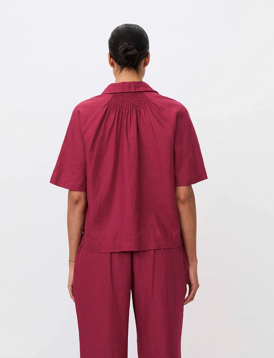 Masai - MaIryssa - kortærmede skjorter - beet red - 3