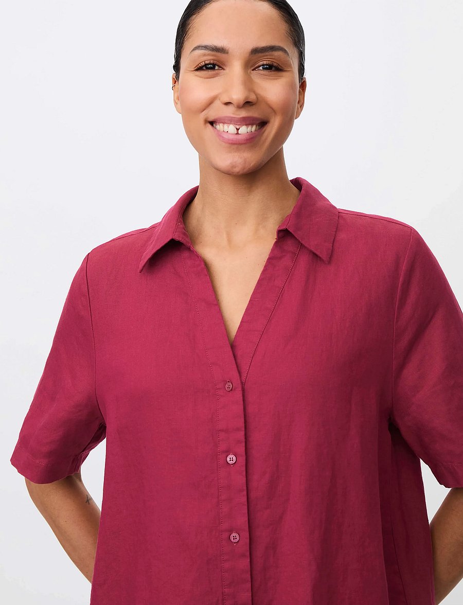 Masai - MaIryssa - kortærmede skjorter - beet red - 4