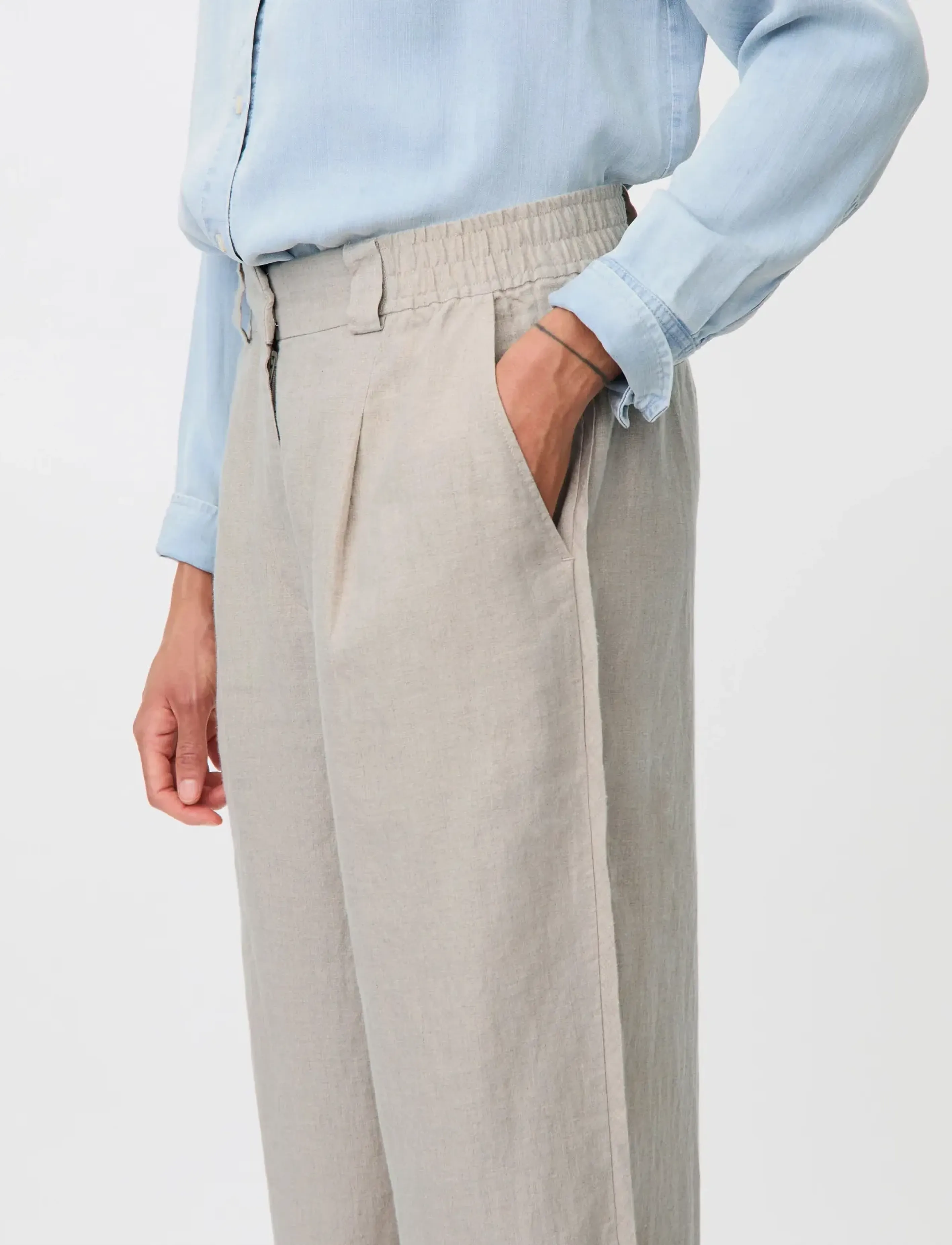 Masai - MaPriselle - laia säärega püksid - natural - 4