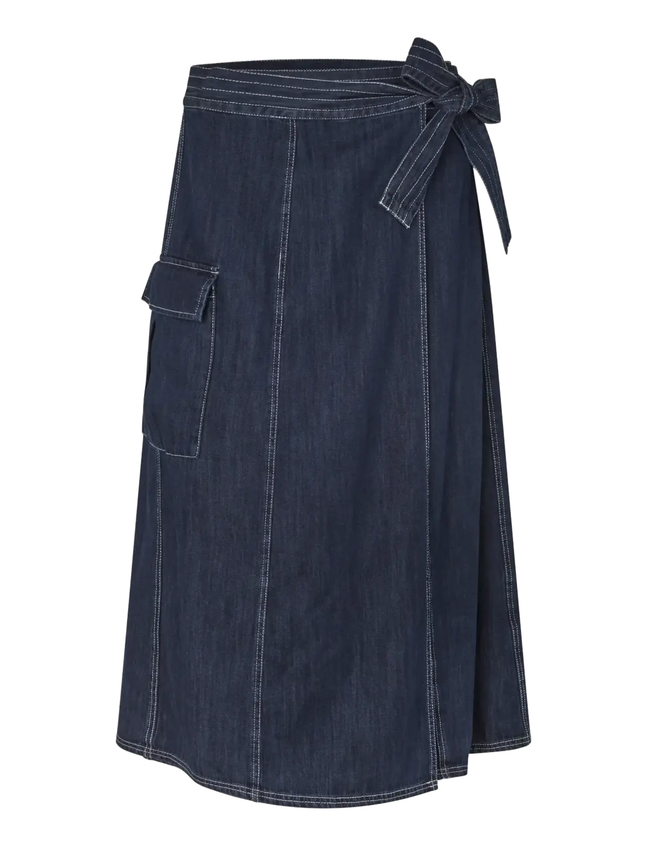 Masai MaSanchiana - Midi skirts - DARK DENIM / navy