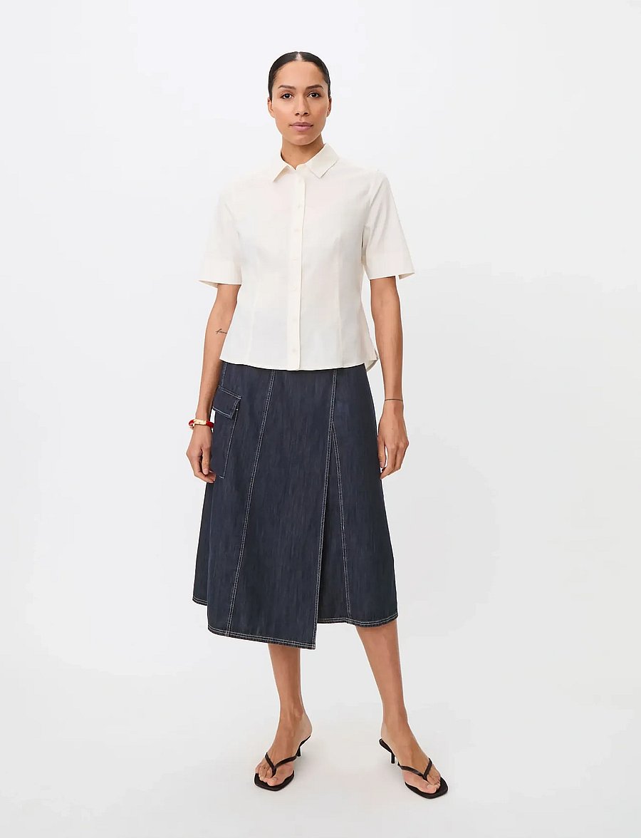 Masai - MaSanchiana - slå-om-nederdele - dark denim - 5