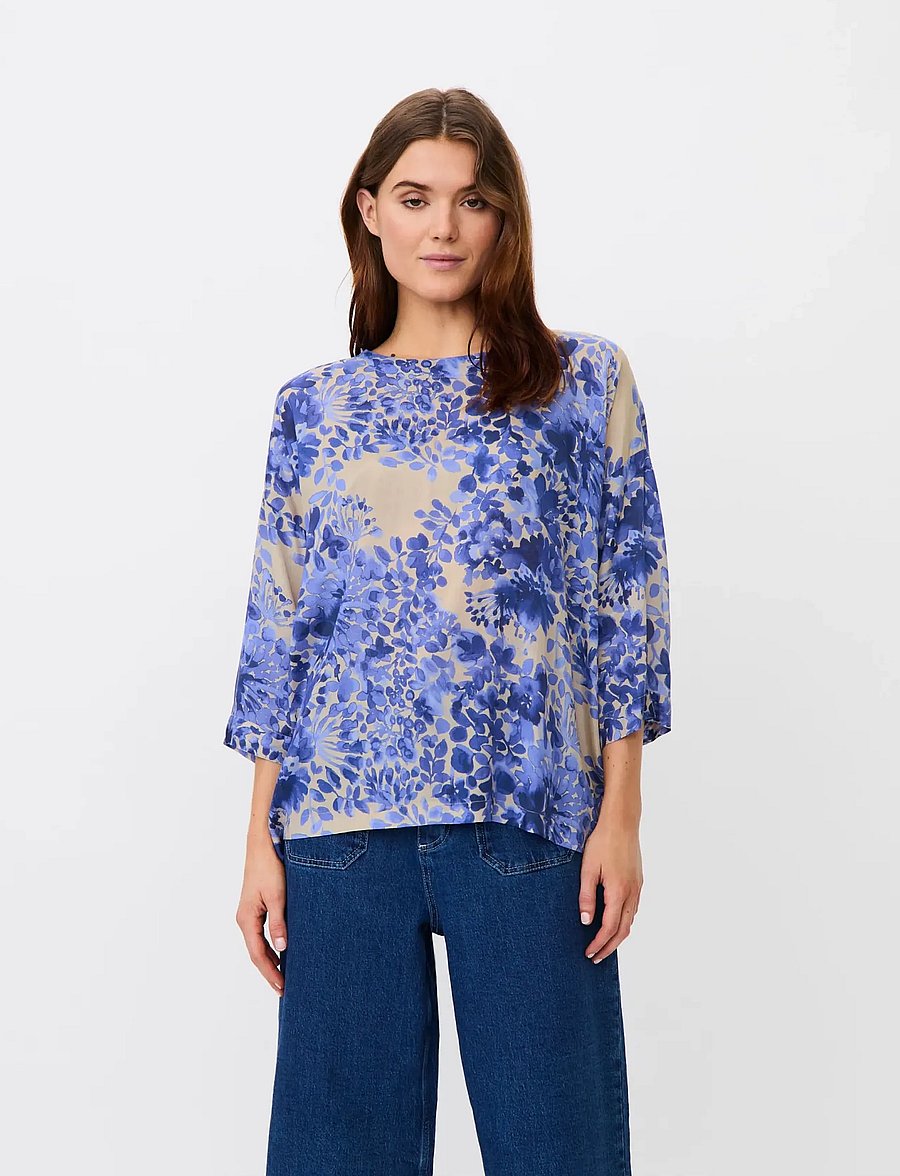 Masai - MaBecca - stutterma blússur - medieval blue - 0