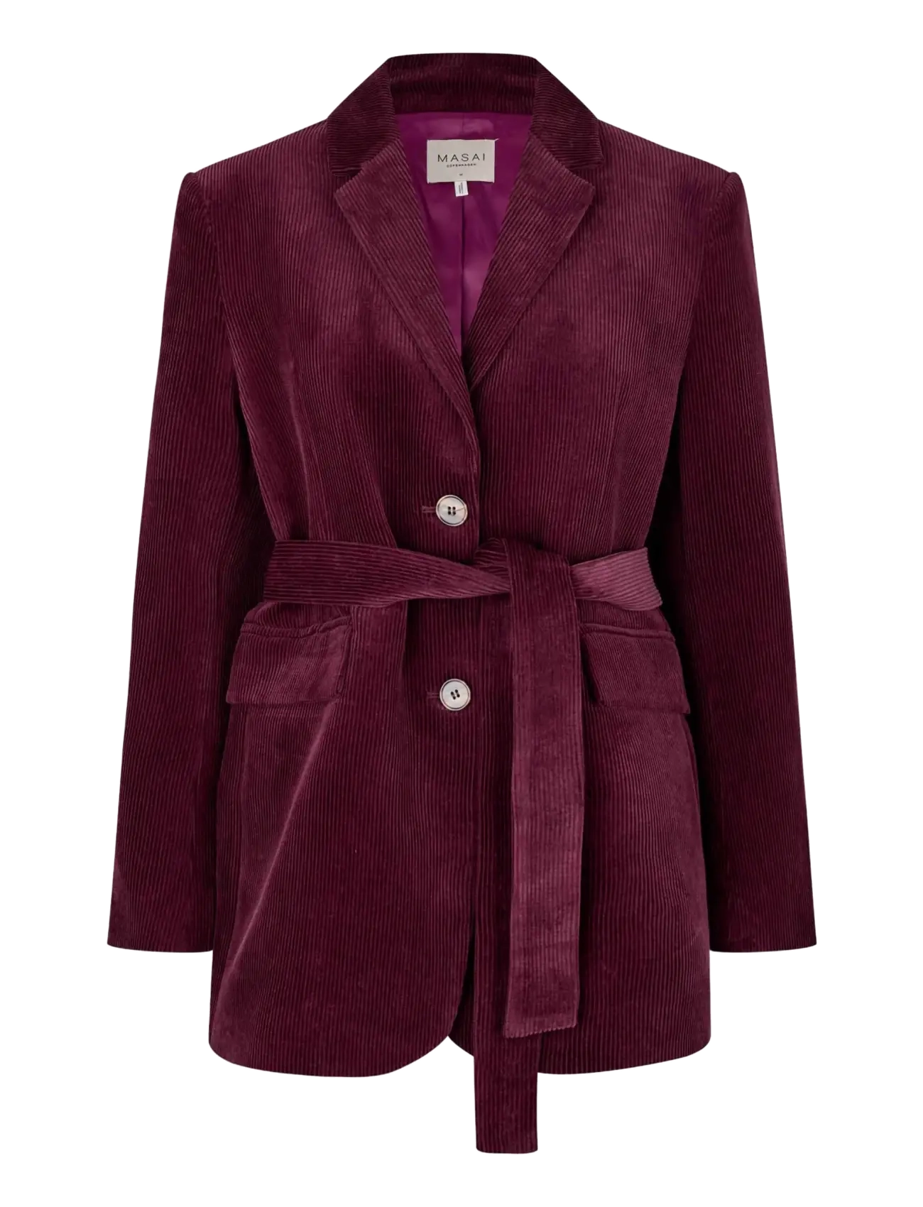 Masai MaJavera - Belted blazers - FIG / burgundy