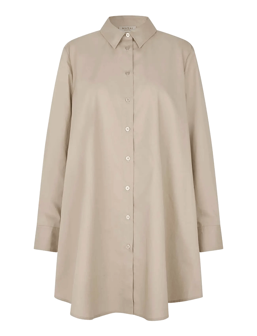 Masai - MaIngebetha - langærmede skjorter - plaza taupe - 1