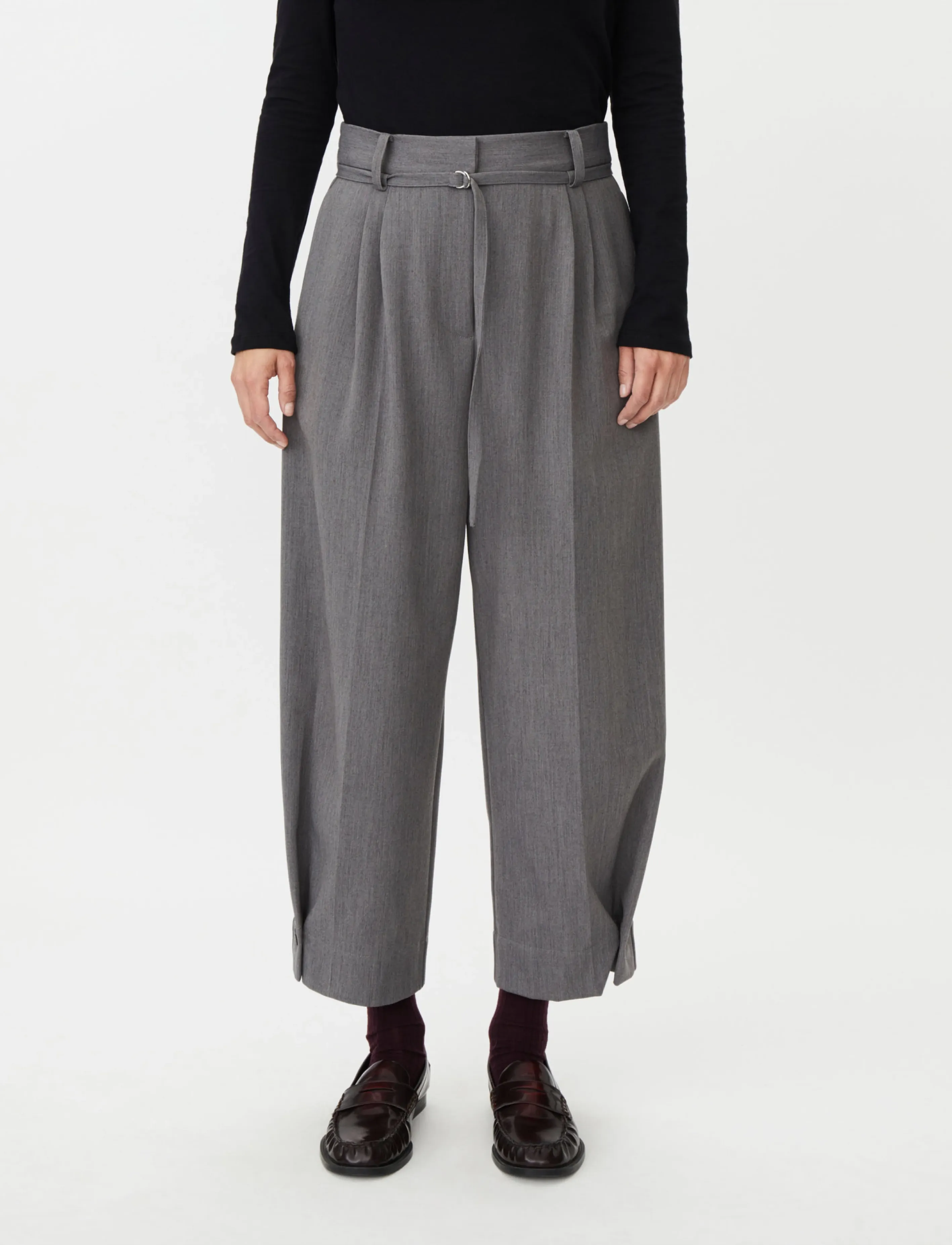 Masai MaPeponi - Hosen mit geradem Bein - M. GREY MEL. / grey