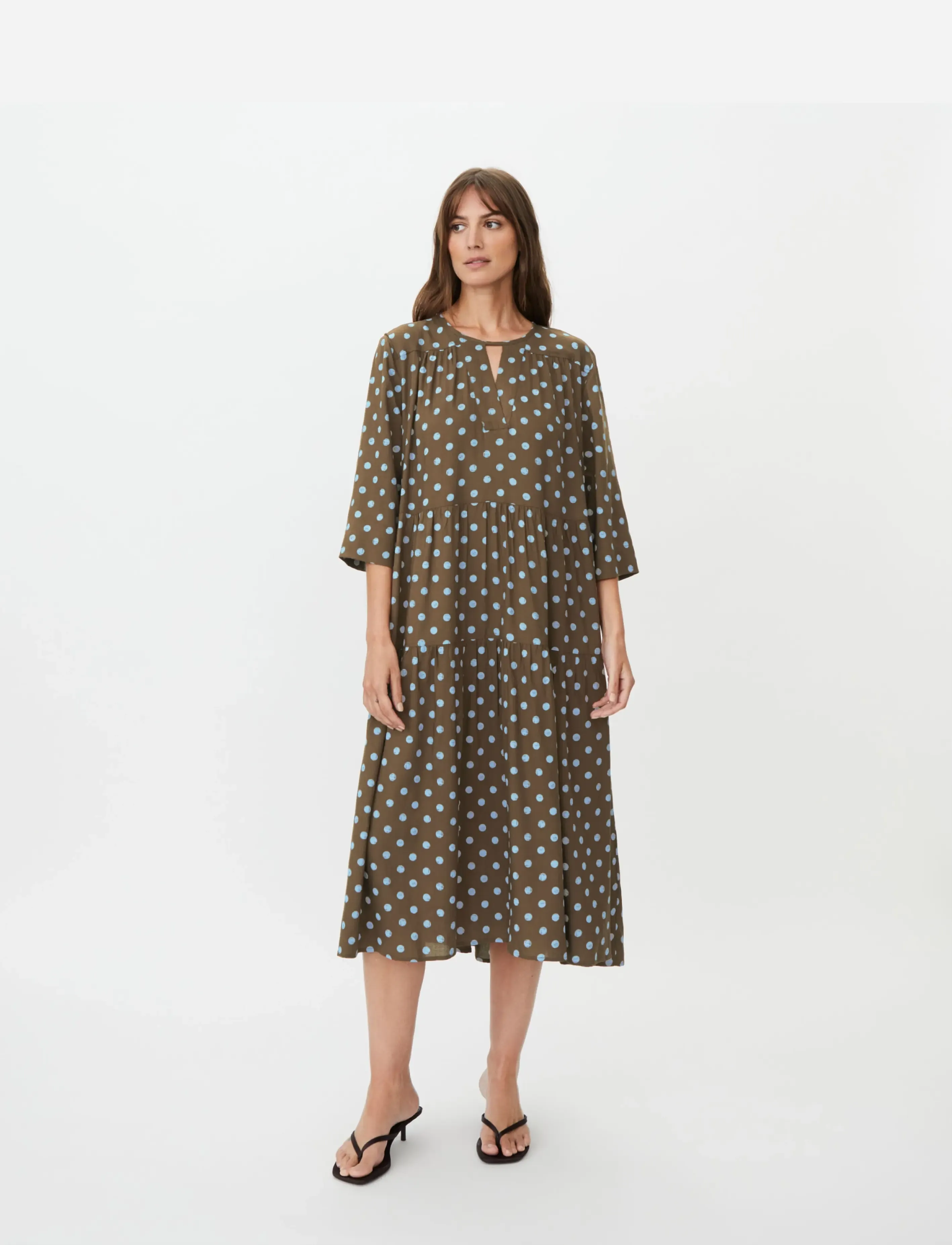 Masai MaNobina - Maxi-jurken - SLATE BLACK / brown