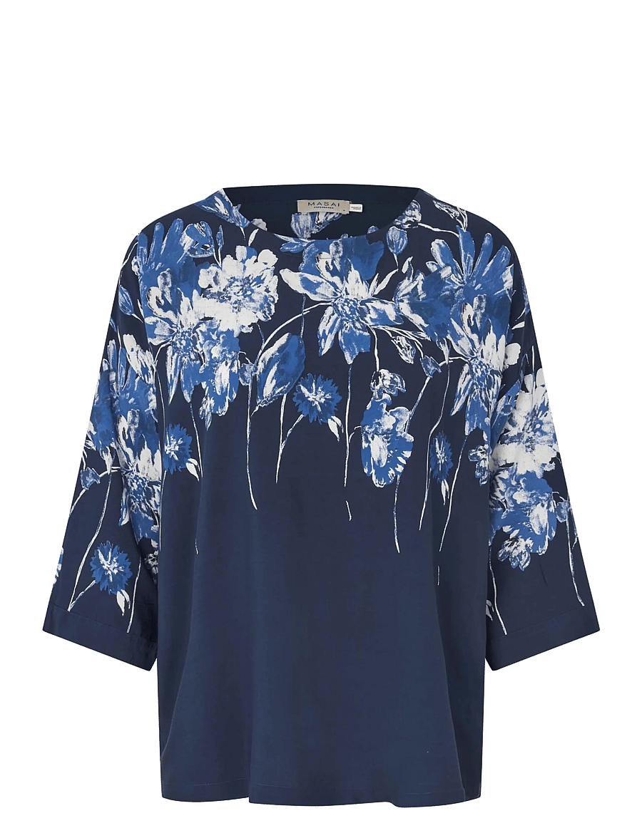 Masai - MaBecca - lühikeste varrukatega pluusid - dress blue - 1