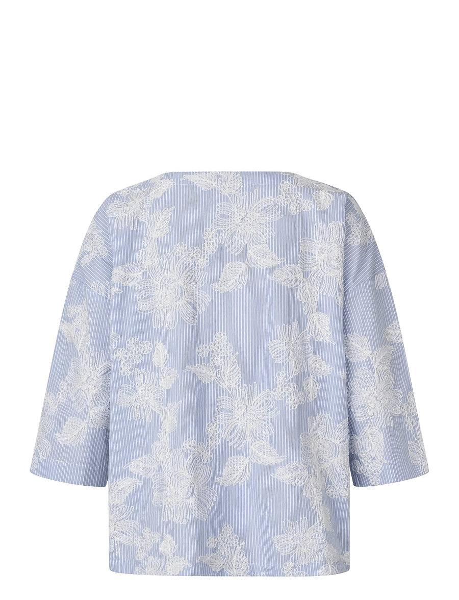 Masai - MaBecca - kurzärmelige blusen - zen blue - 1