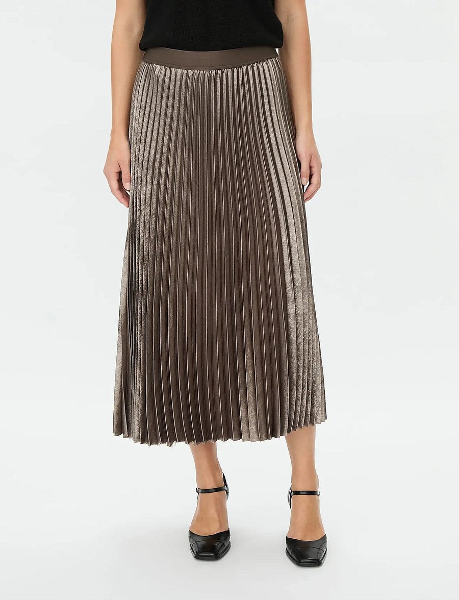 Masai - MaSanai - plisseeritud seelikud - dull gold - 3