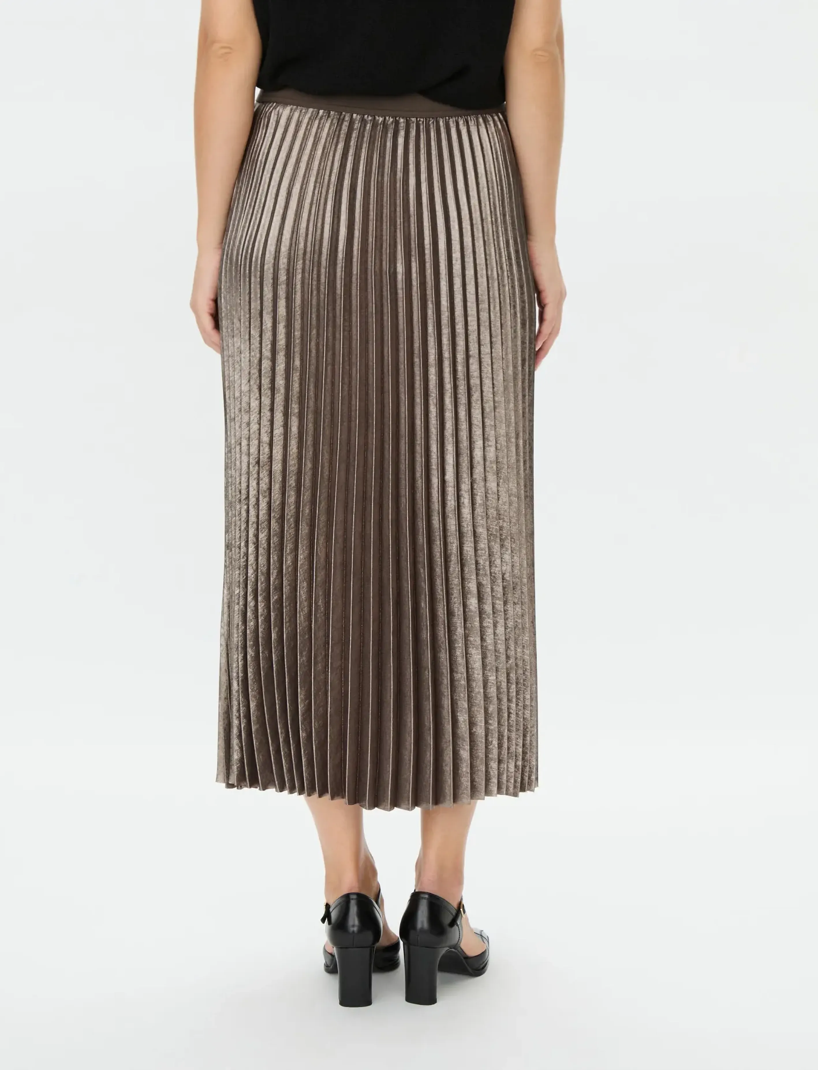 Masai - MaSanai - plisseeritud seelikud - dull gold - 4