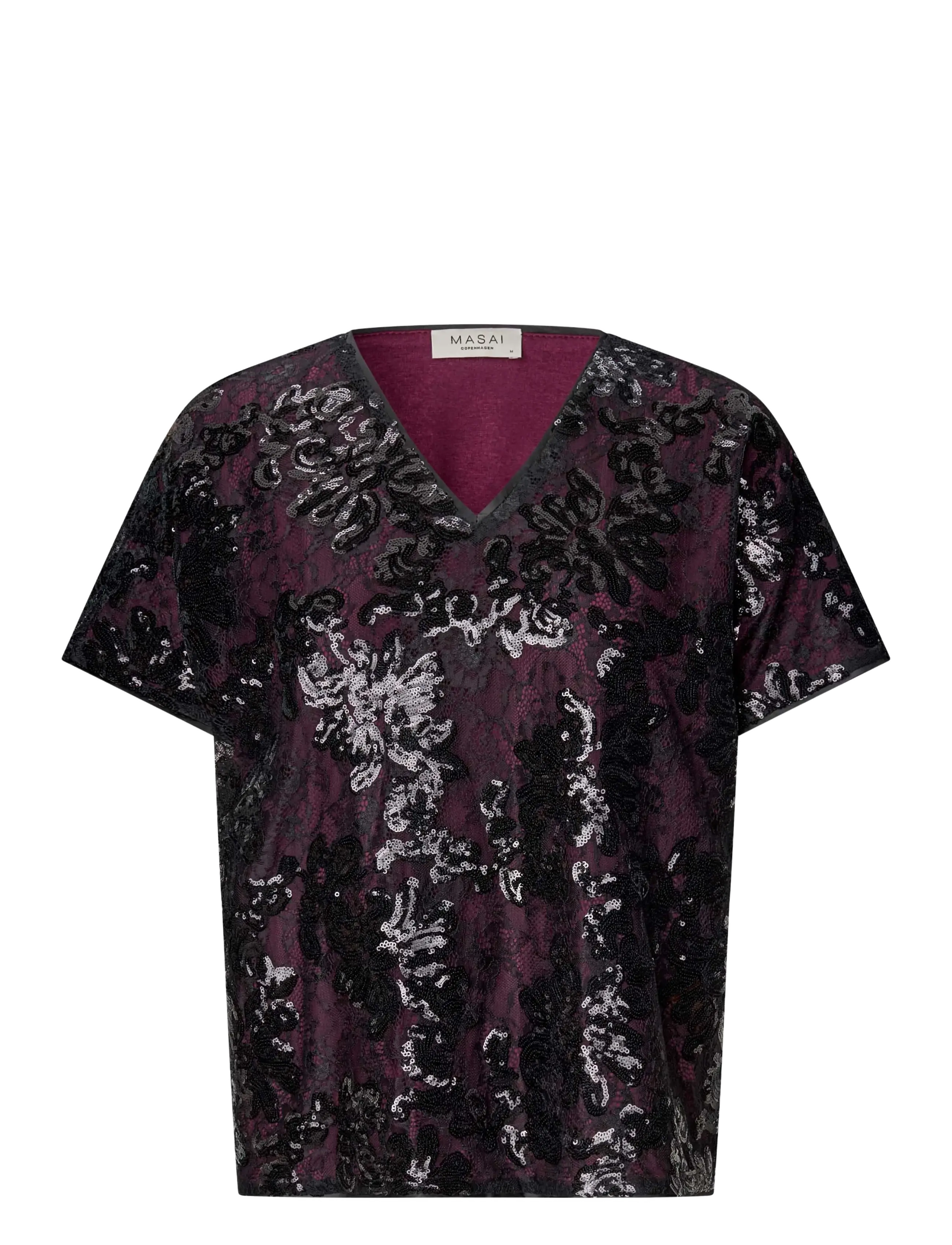 Masai MaBaelis - T-shirts & Toppar - FIG / burgundy