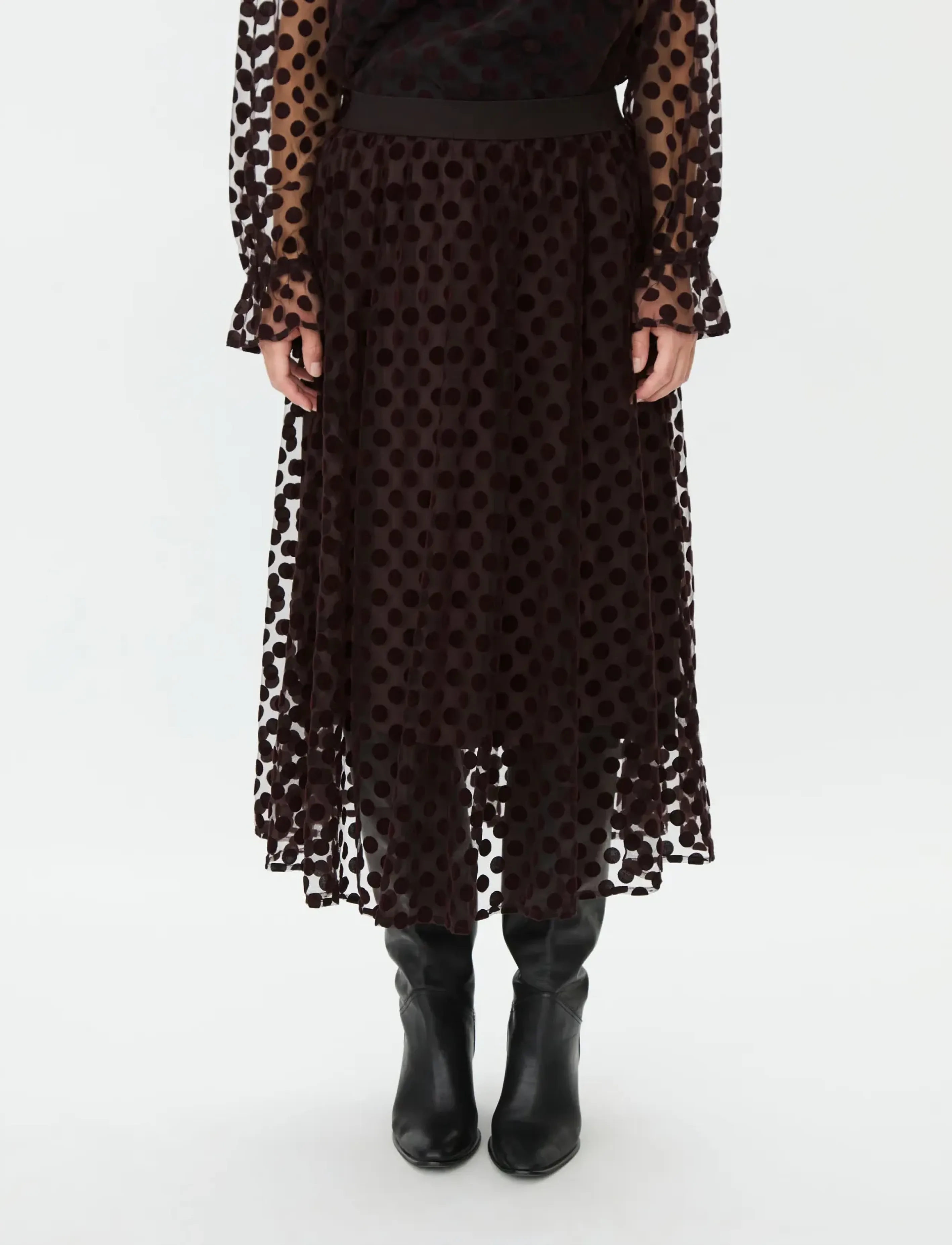 Masai - MaShania - midi nederdele - chocolate plum - 3