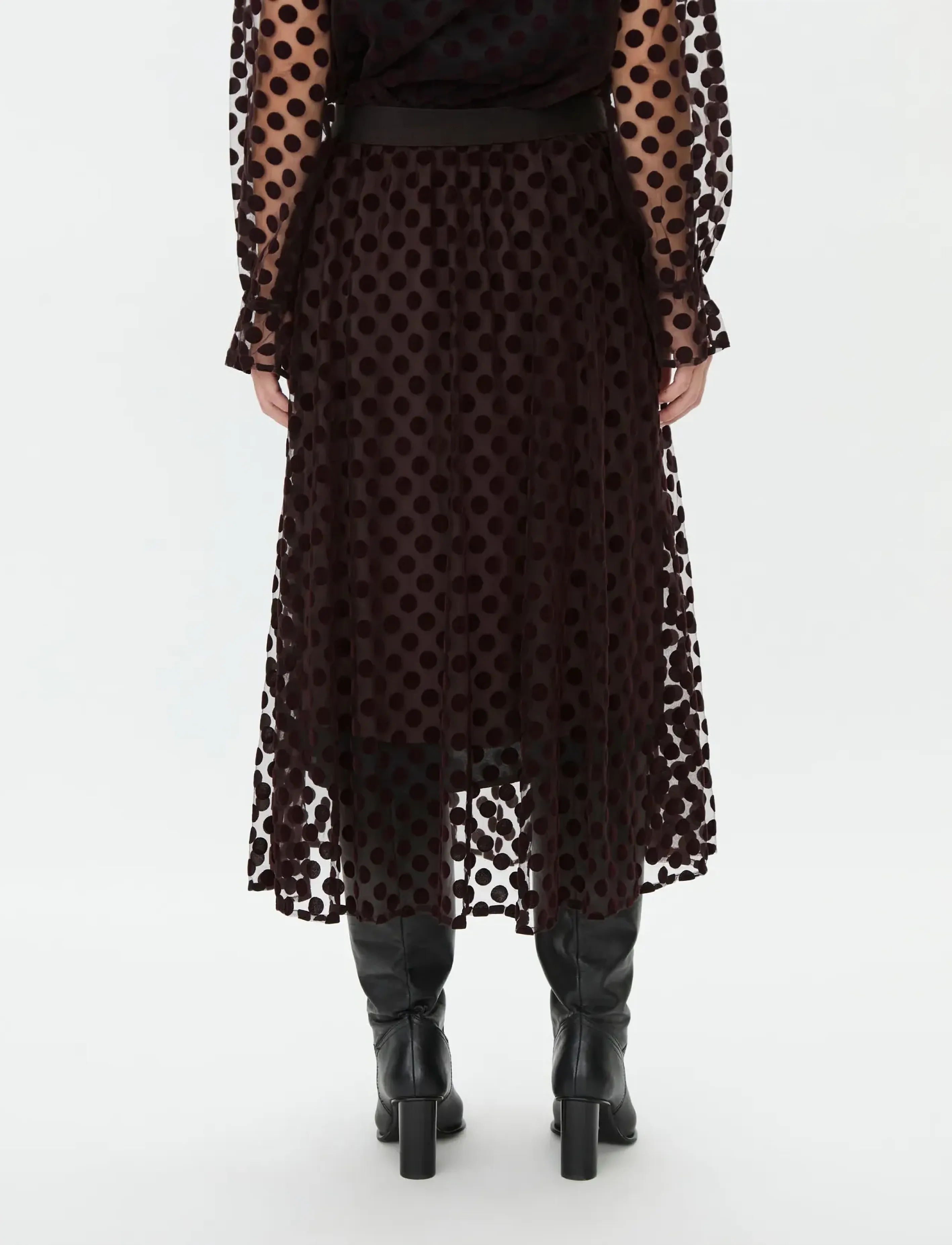 Masai - MaShania - midi nederdele - chocolate plum - 4