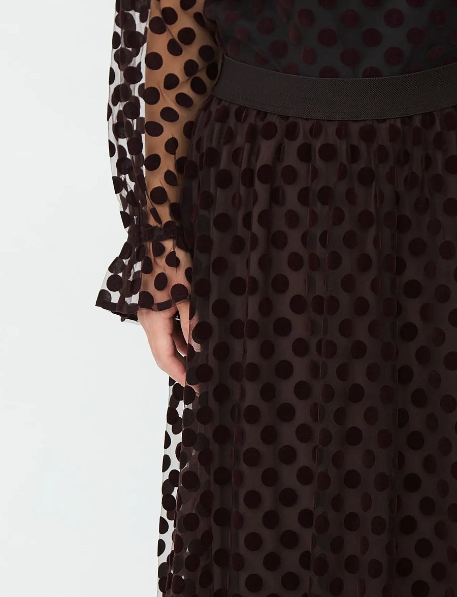 Masai - MaShania - midi nederdele - chocolate plum - 5
