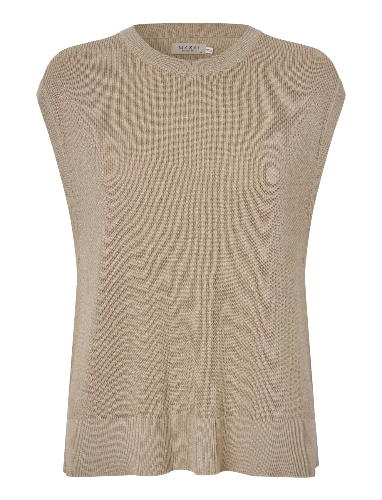 Masai MaFabel - Stickat - FEATHER GREY / beige