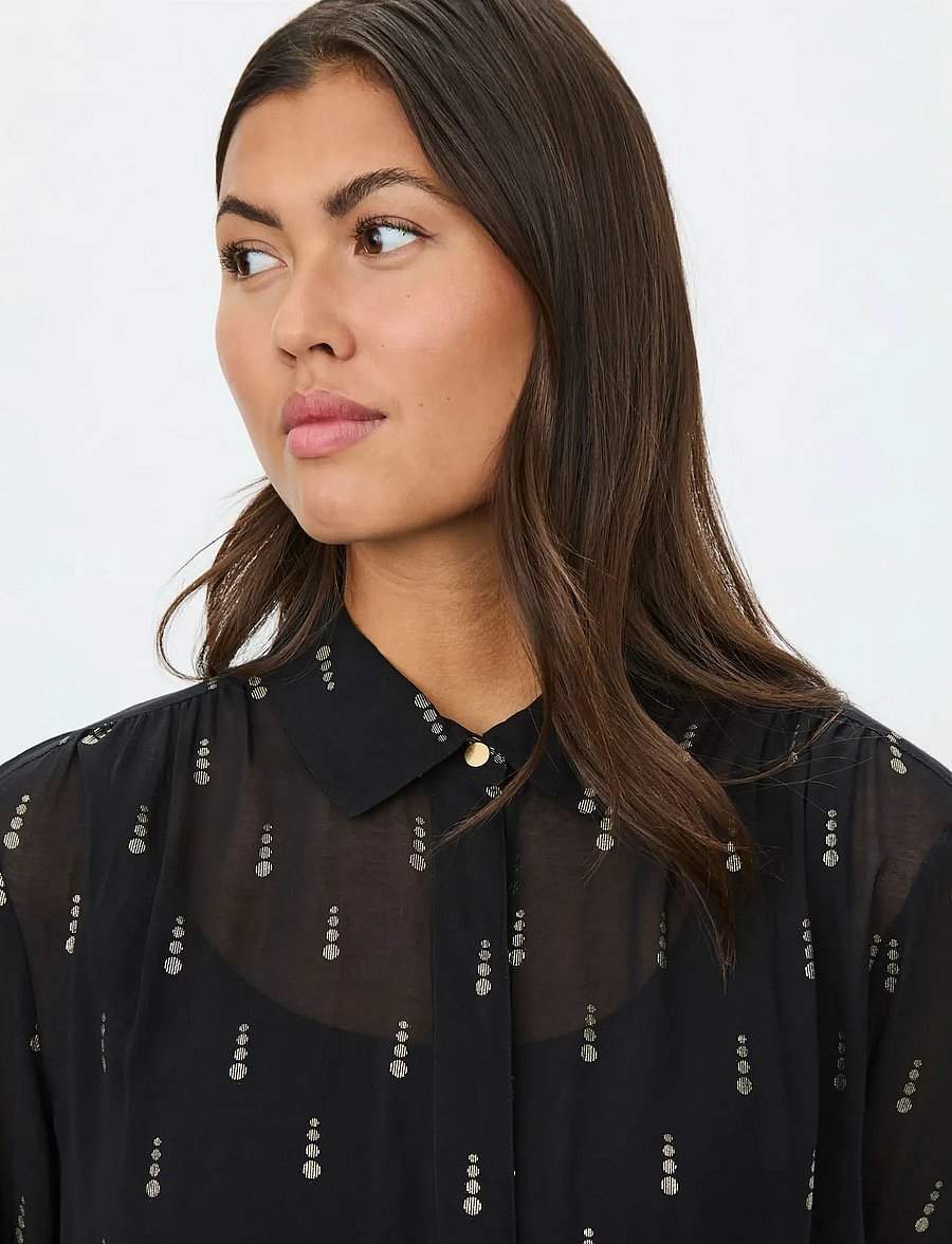 Masai - MaImarae - langärmlige hemden - black - 4