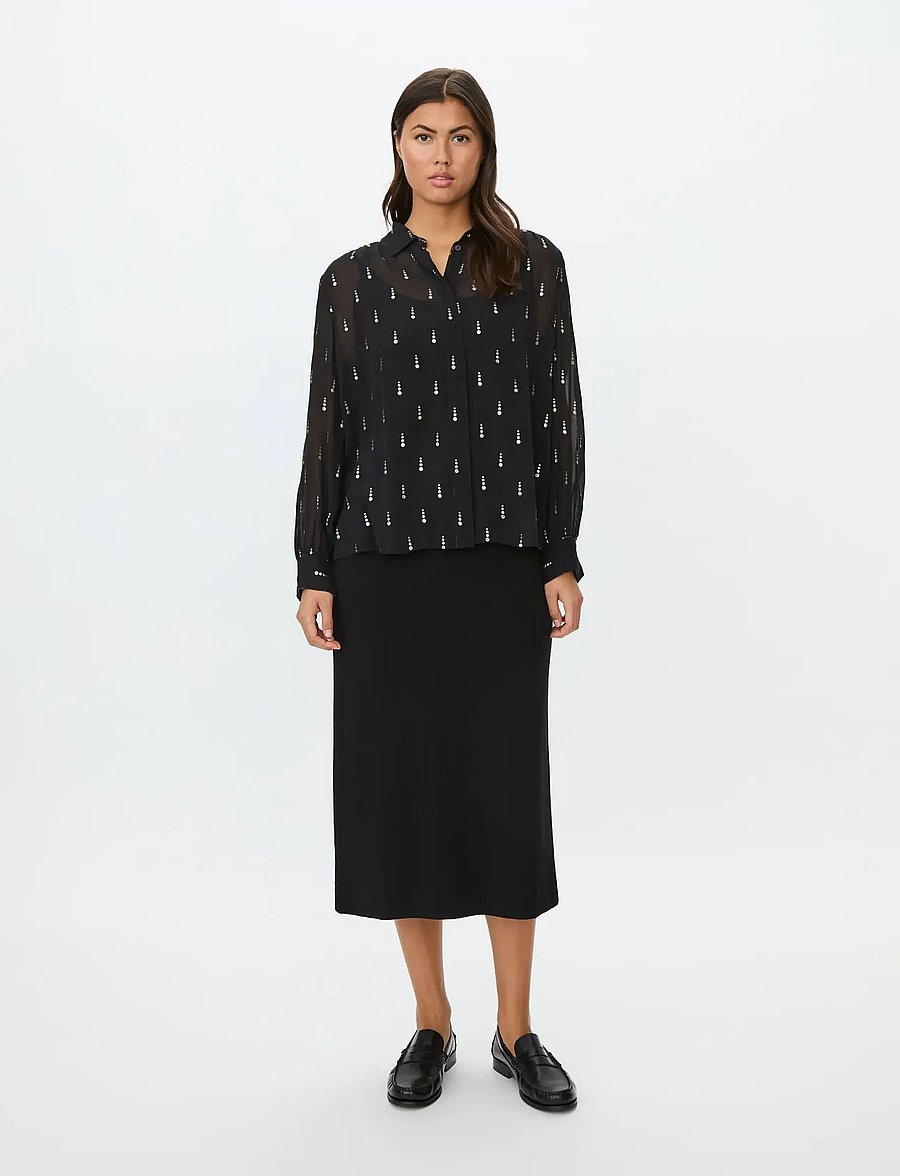 Masai - MaImarae - langärmlige hemden - black - 5