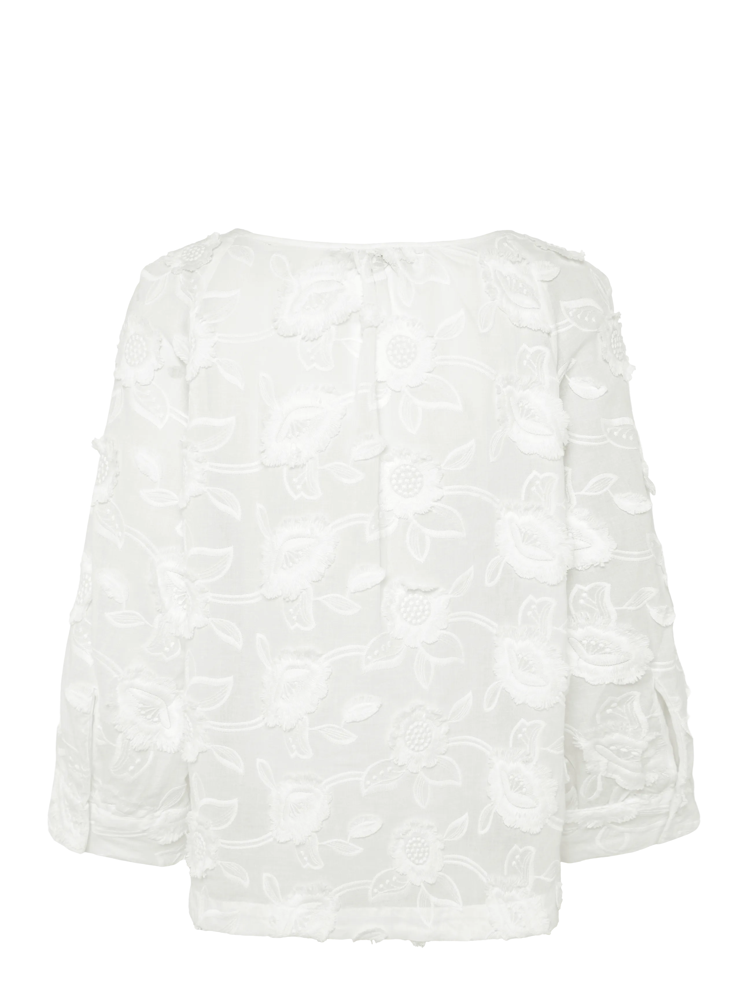 Masai - MaBrenya - long sleeved blouses - white - 1