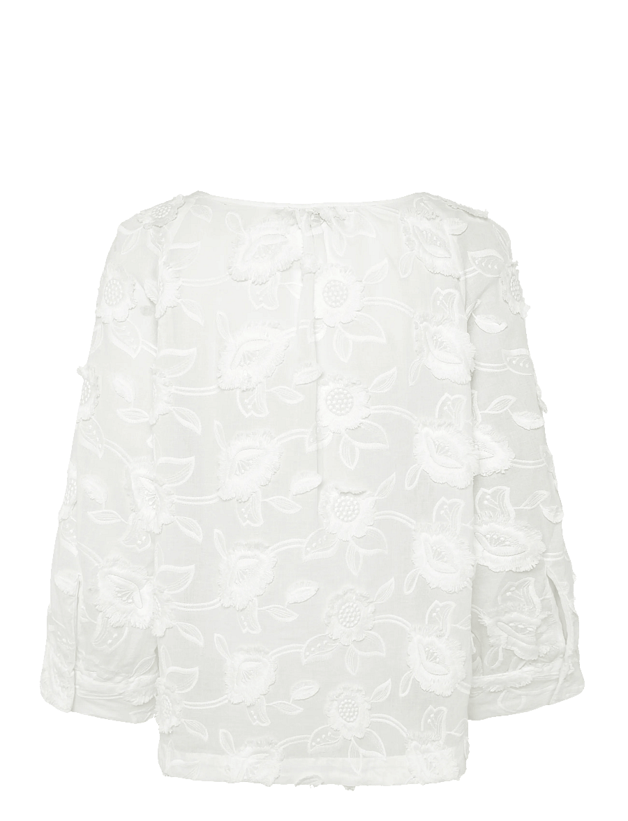 Masai - MaBrenya - long sleeved blouses - white - 1