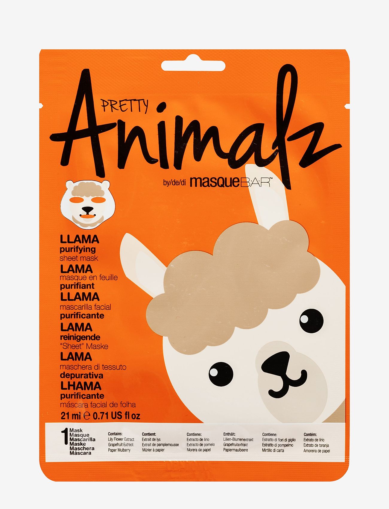 Masque B.A.R - MasqueBar Animalz Llama Sheet Mask - no colour - 0