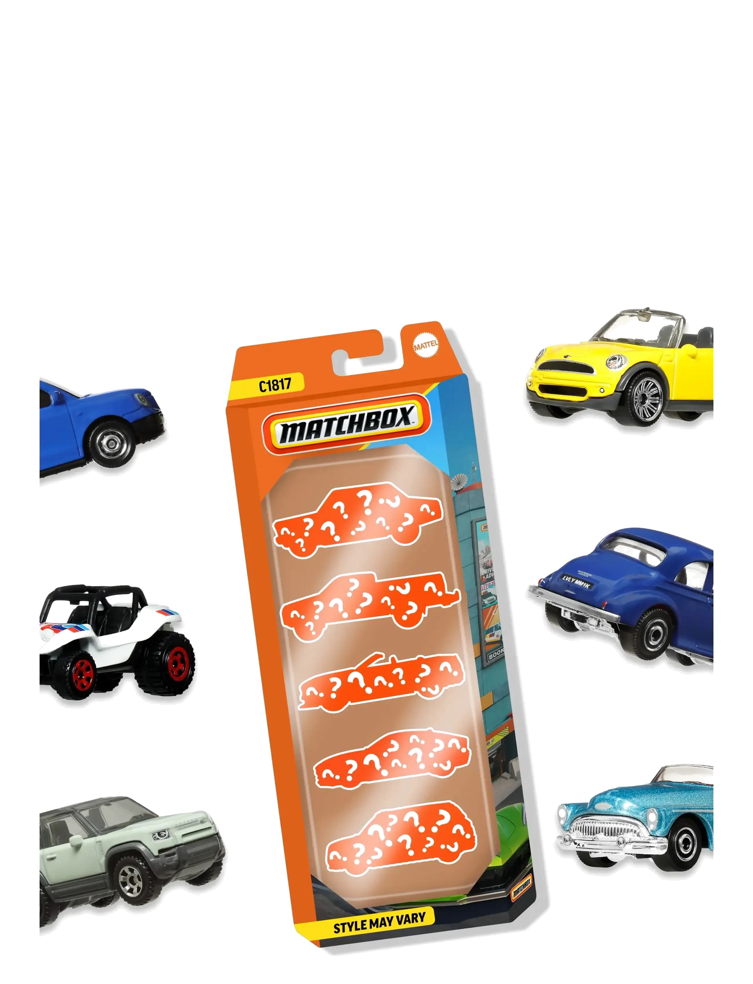 Matchbox 1:64 Scale Die-Cast Toy Cars or Trucks, Set of 5 (Styles May Vary) - Mellem 100-300 kr - MULTI COLOR / multi