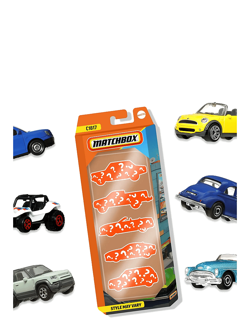 Matchbox - 1:64 Scale Die-Cast Toy Cars or Trucks, Set of 5 (Styles May Vary) - die niedrigsten preise - multi color - 0