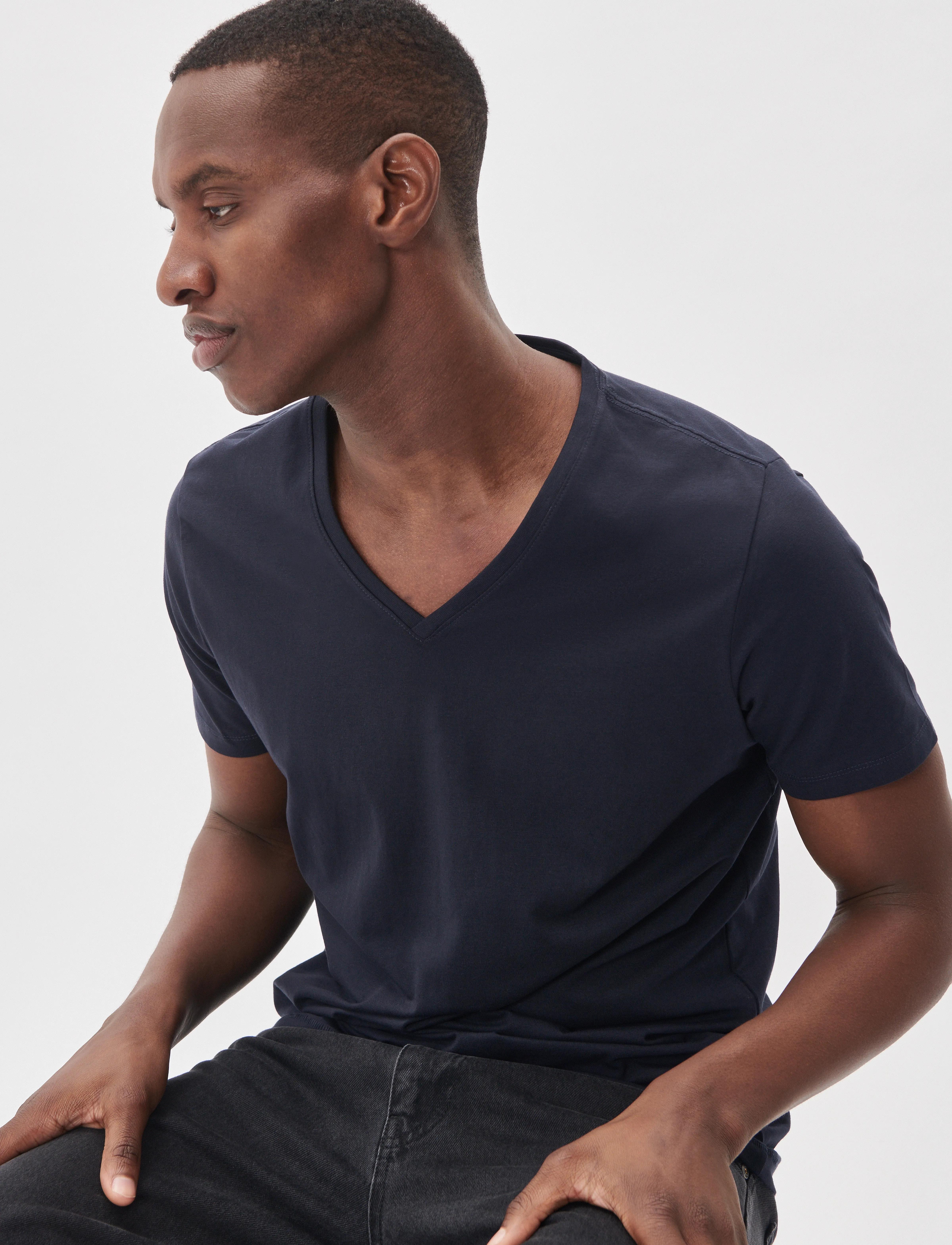 Matinique Madelink - T-Shirts - DARK NAVY / navy