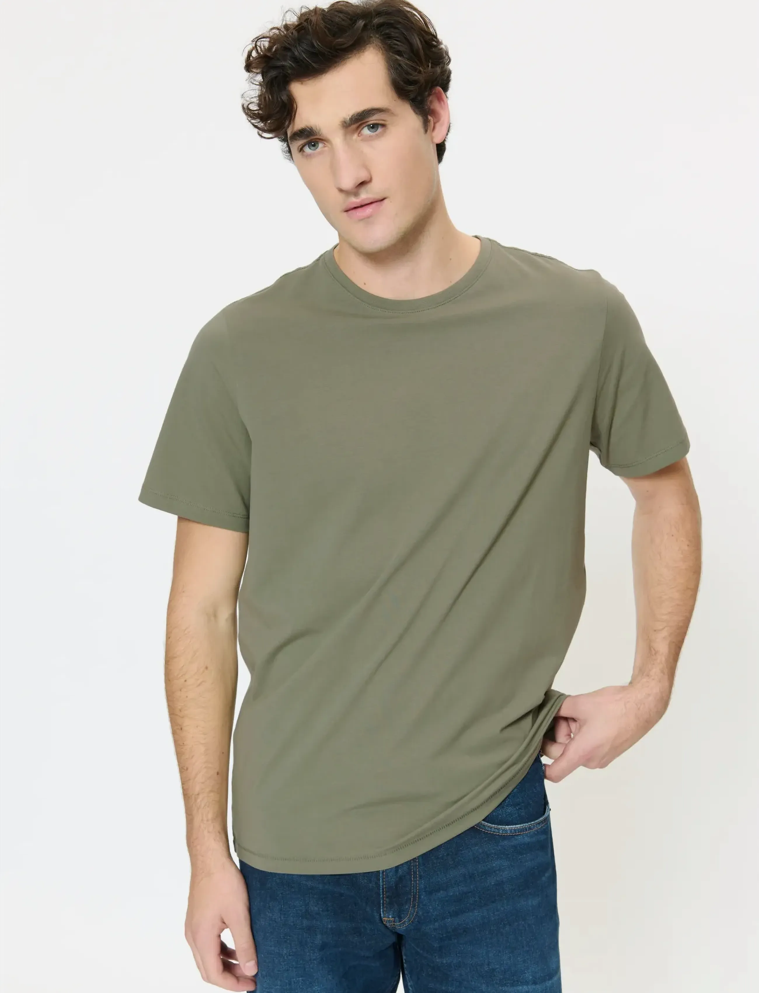 Matinique Jermalink - T-Shirts - LIGHT ARMY / khaki/green