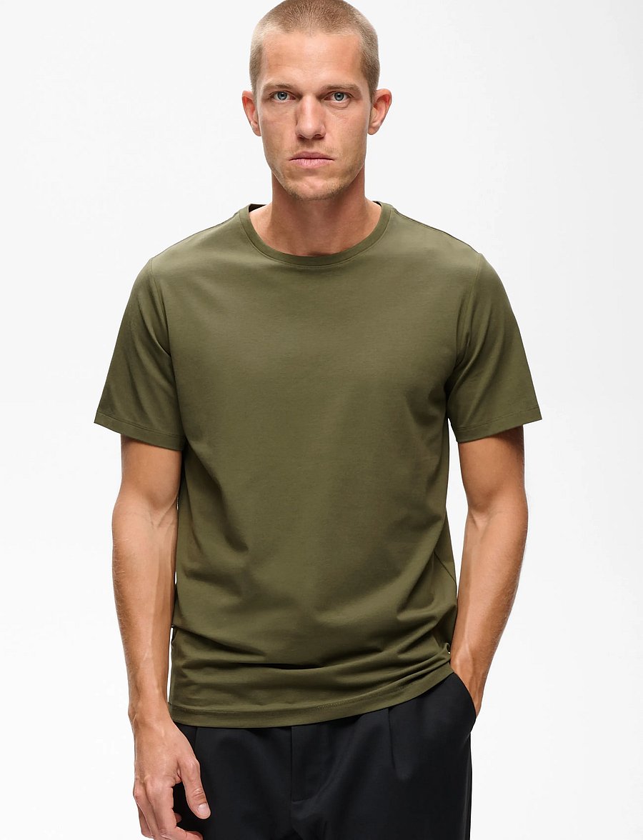 Matinique - Jermalink - kurzärmelige t-shirts - olive night - 0