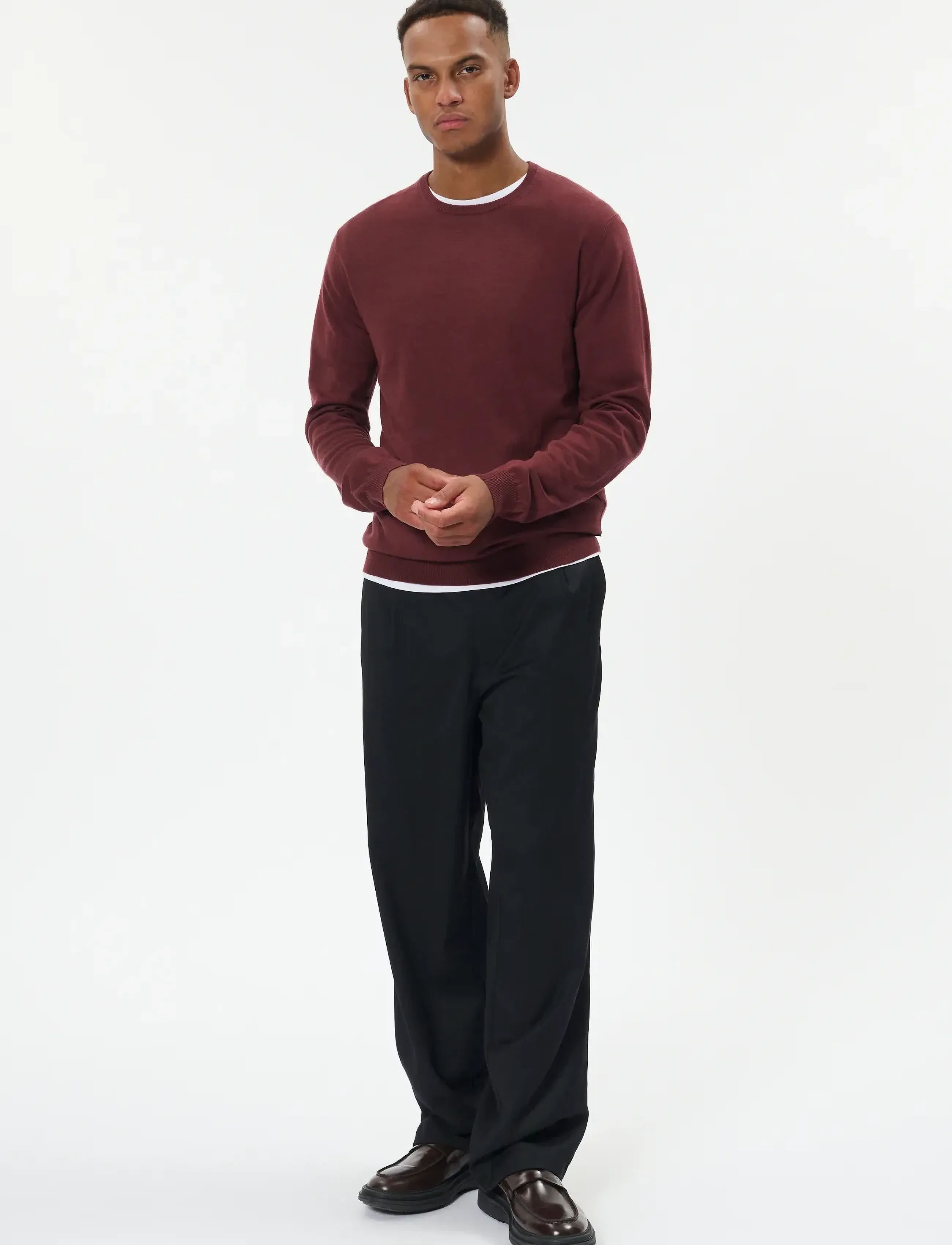 Matinique - Margrate - round necks - bitter chocolate melange - 2