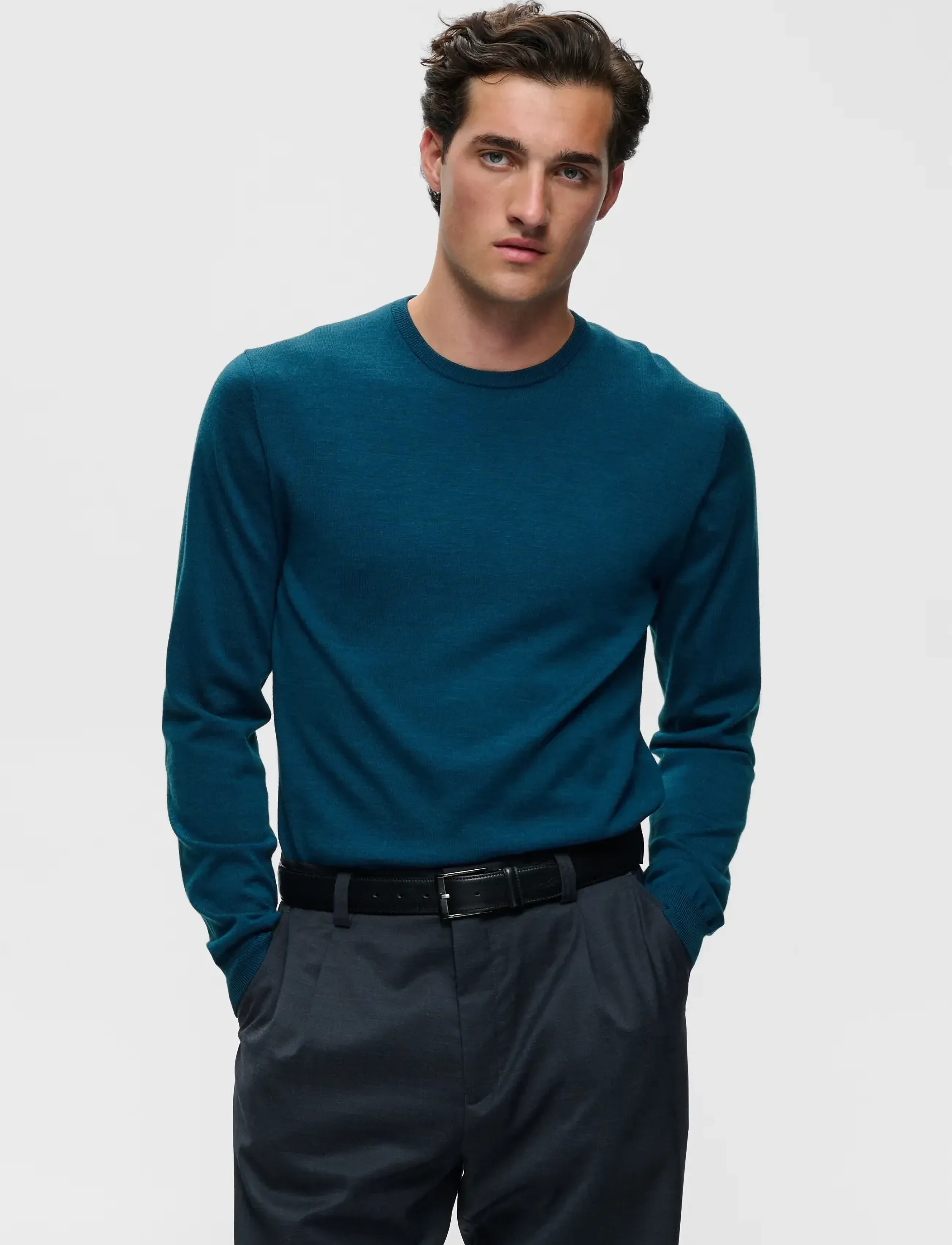 Matinique - Margrate - round necks - blue wing teal melange - 0