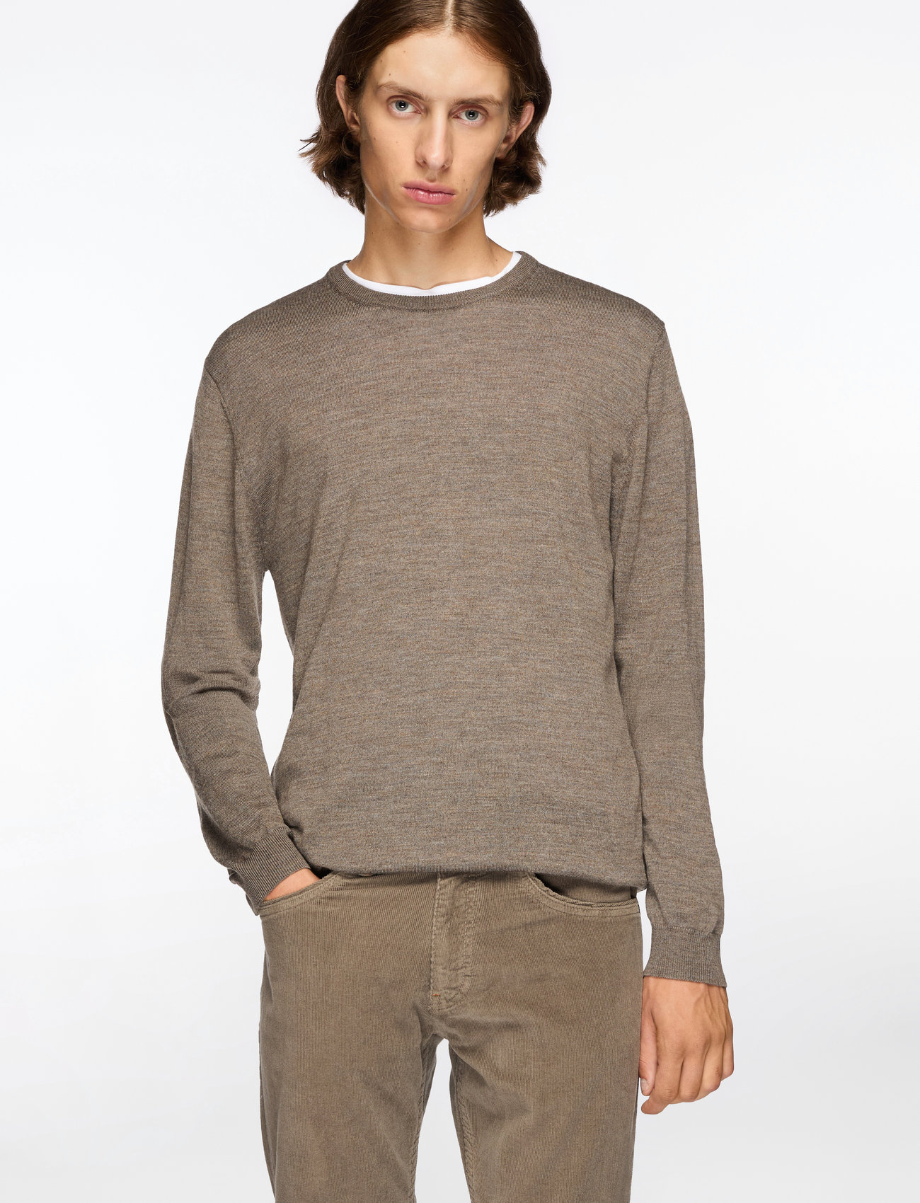 Matinique - Margrate - rund hals - brown soil melange - 0