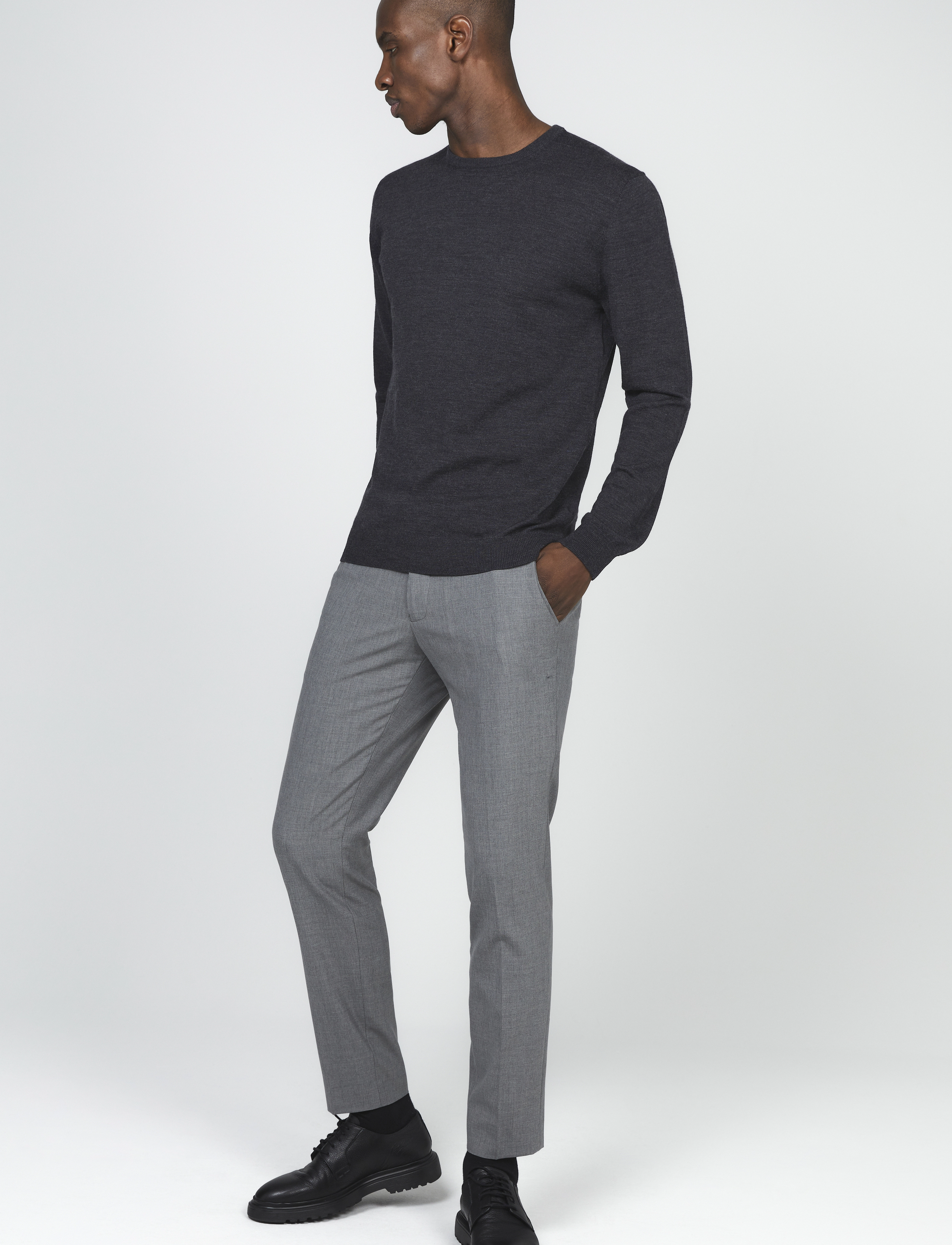 Matinique - Margrate - rundhalsad - drk grey melange - 3