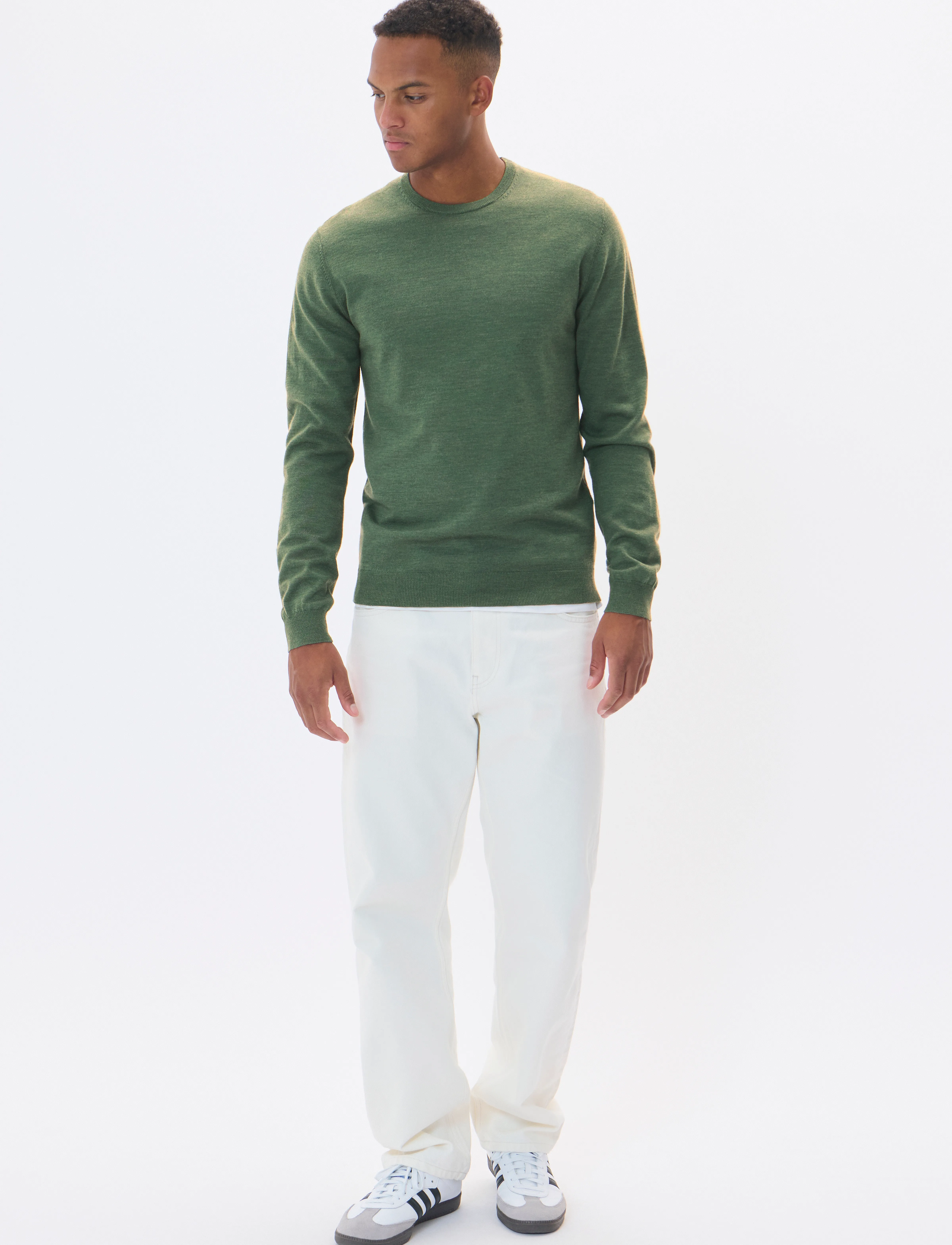 Matinique - Margrate - rund hals - duck green melange - 3
