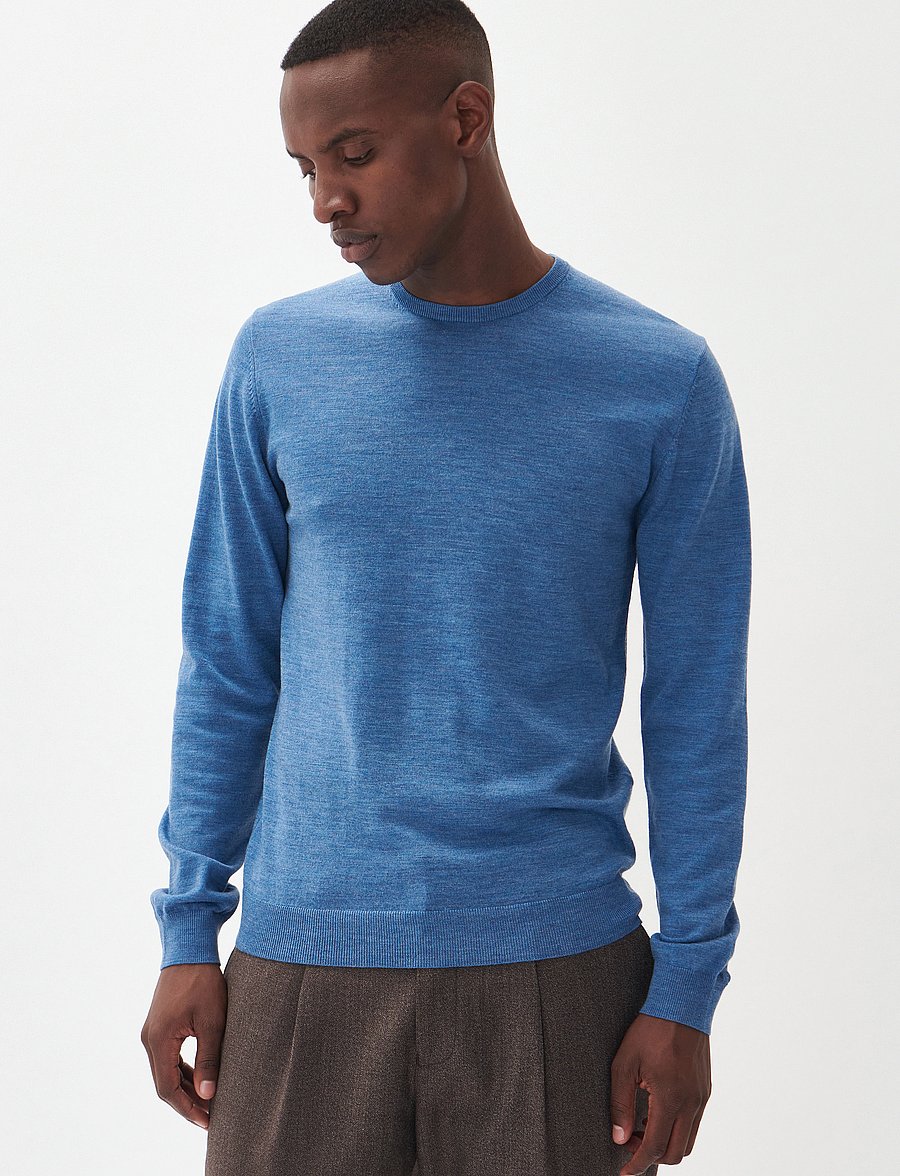 Matinique - Margrate - round necks - dust blue melange - 0