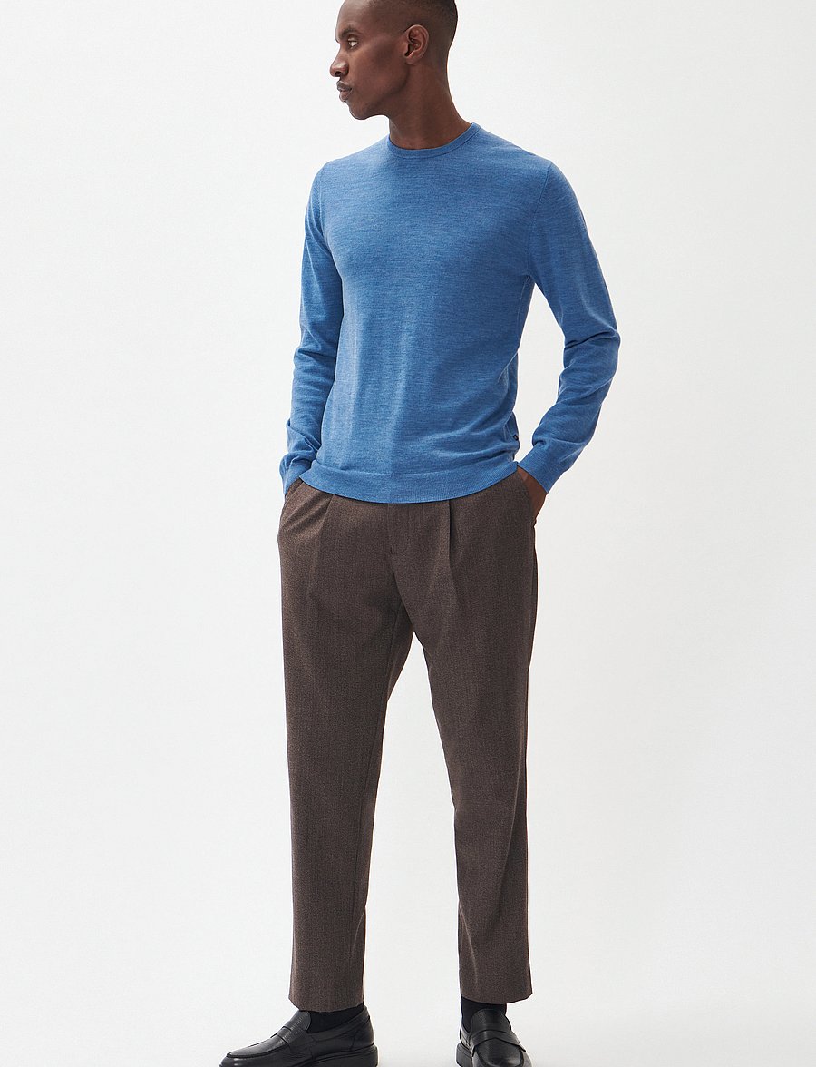 Matinique - Margrate - round necks - dust blue melange - 3