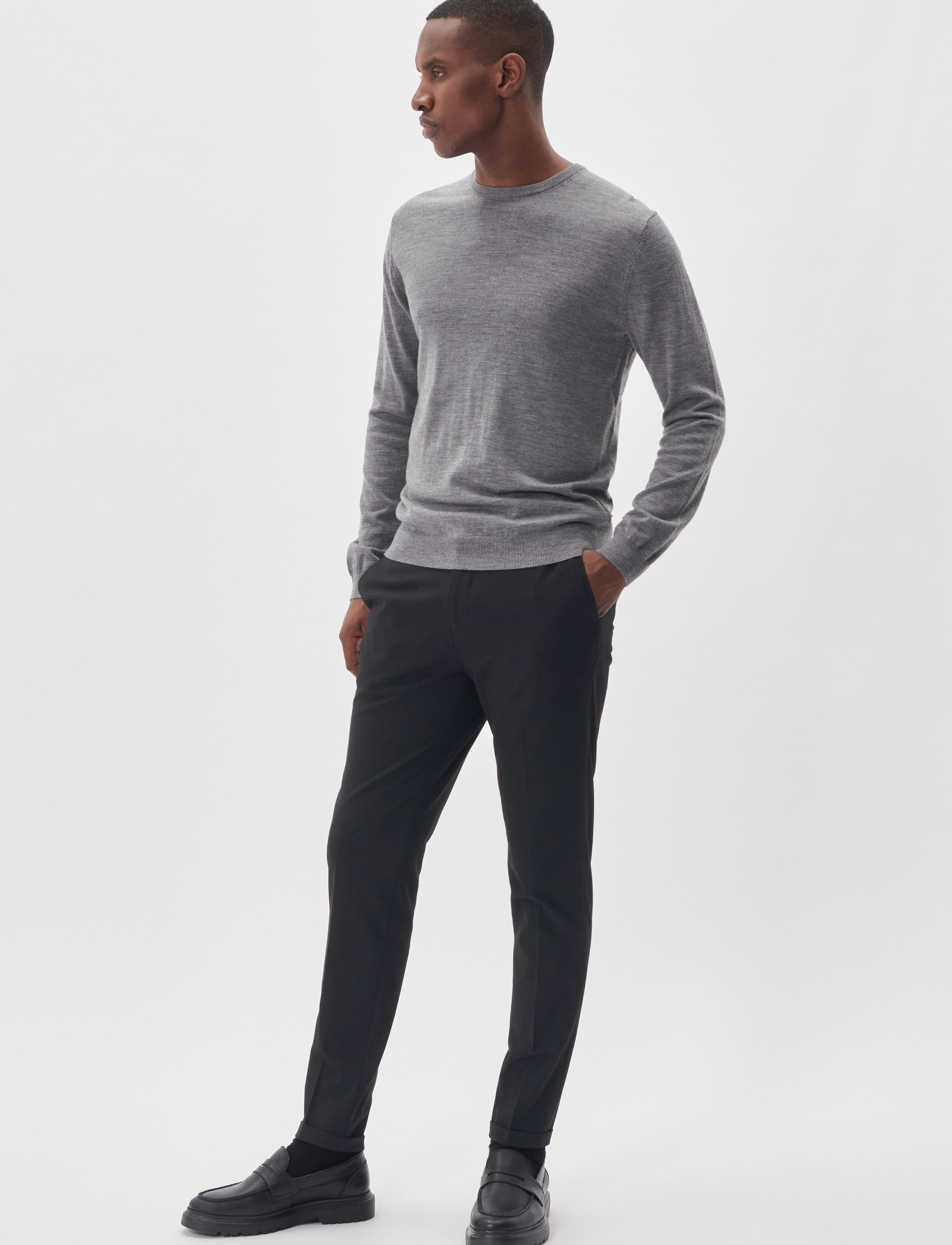 Matinique - Margrate - rund hals - med.grey melange - 3
