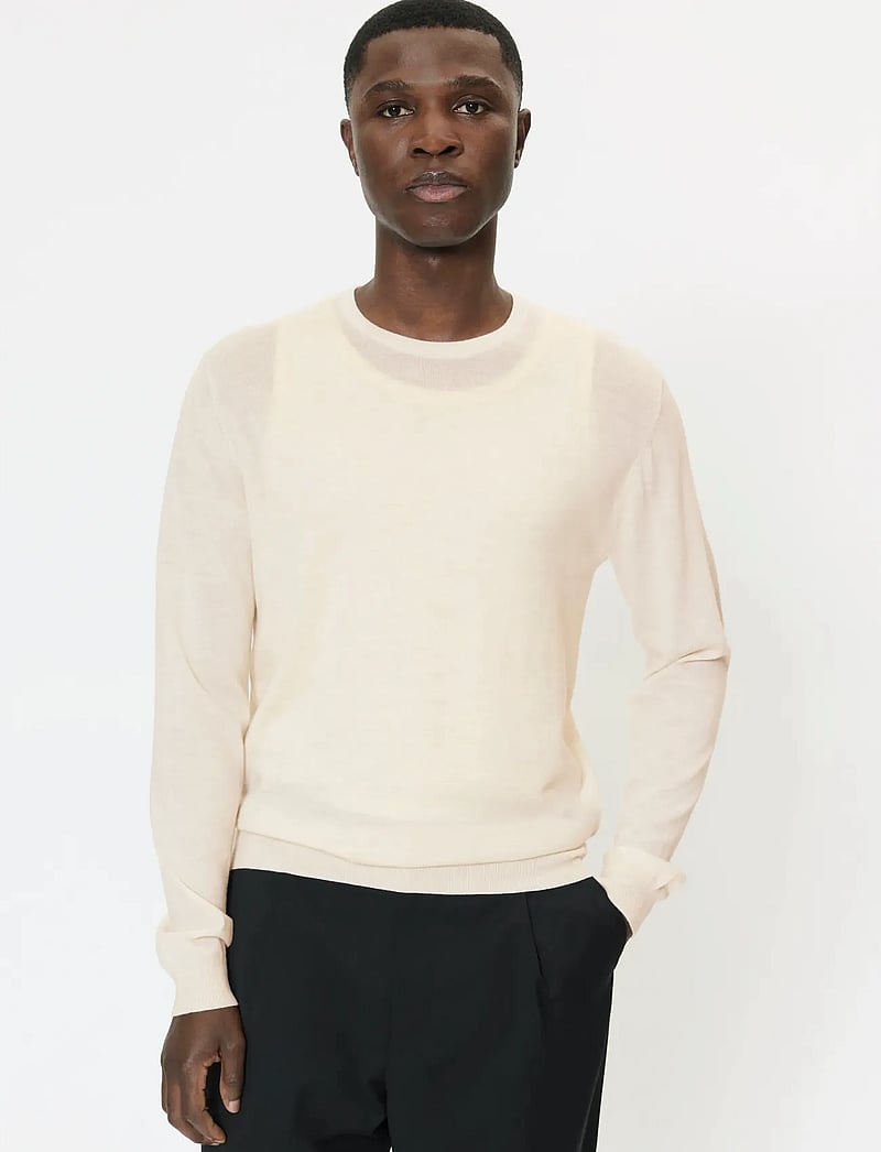 Matinique - Margrate - Ümmarguse kaelusega kudumid - off white melange - 0