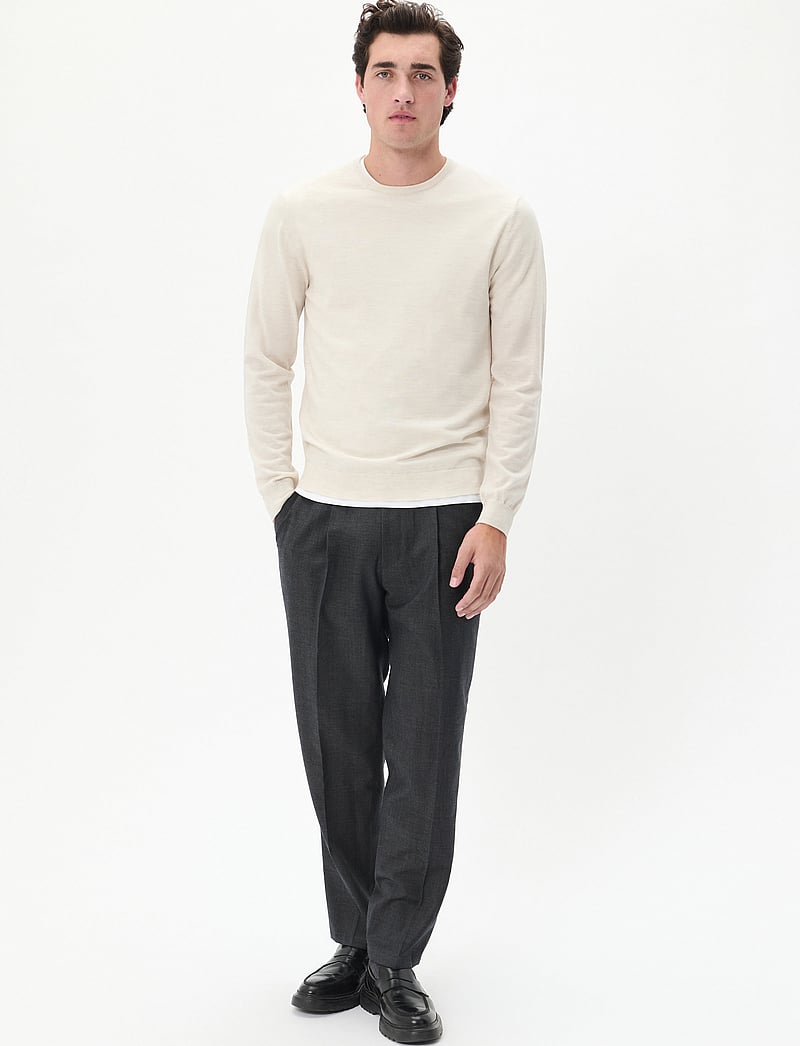 Matinique - Margrate - rund hals - off white melange - 2