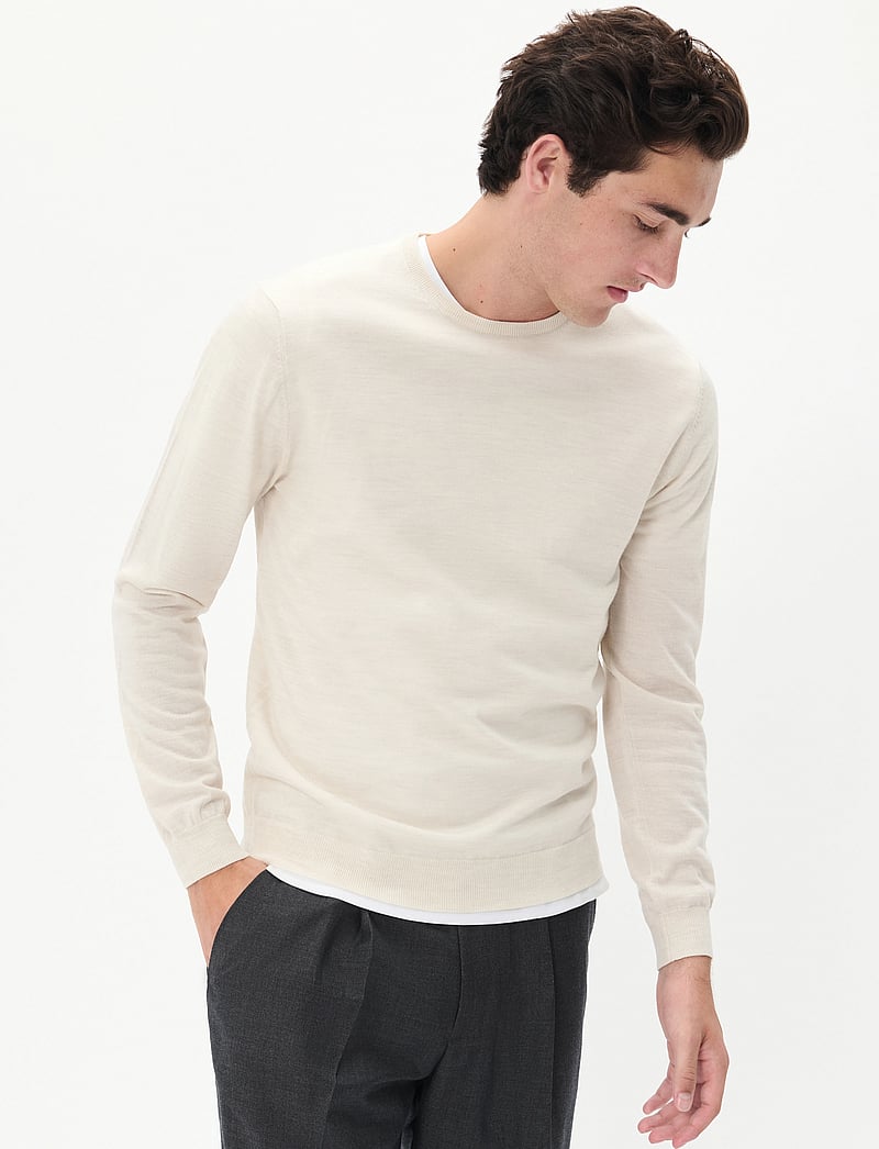 Matinique - Margrate - rund hals - off white melange - 5