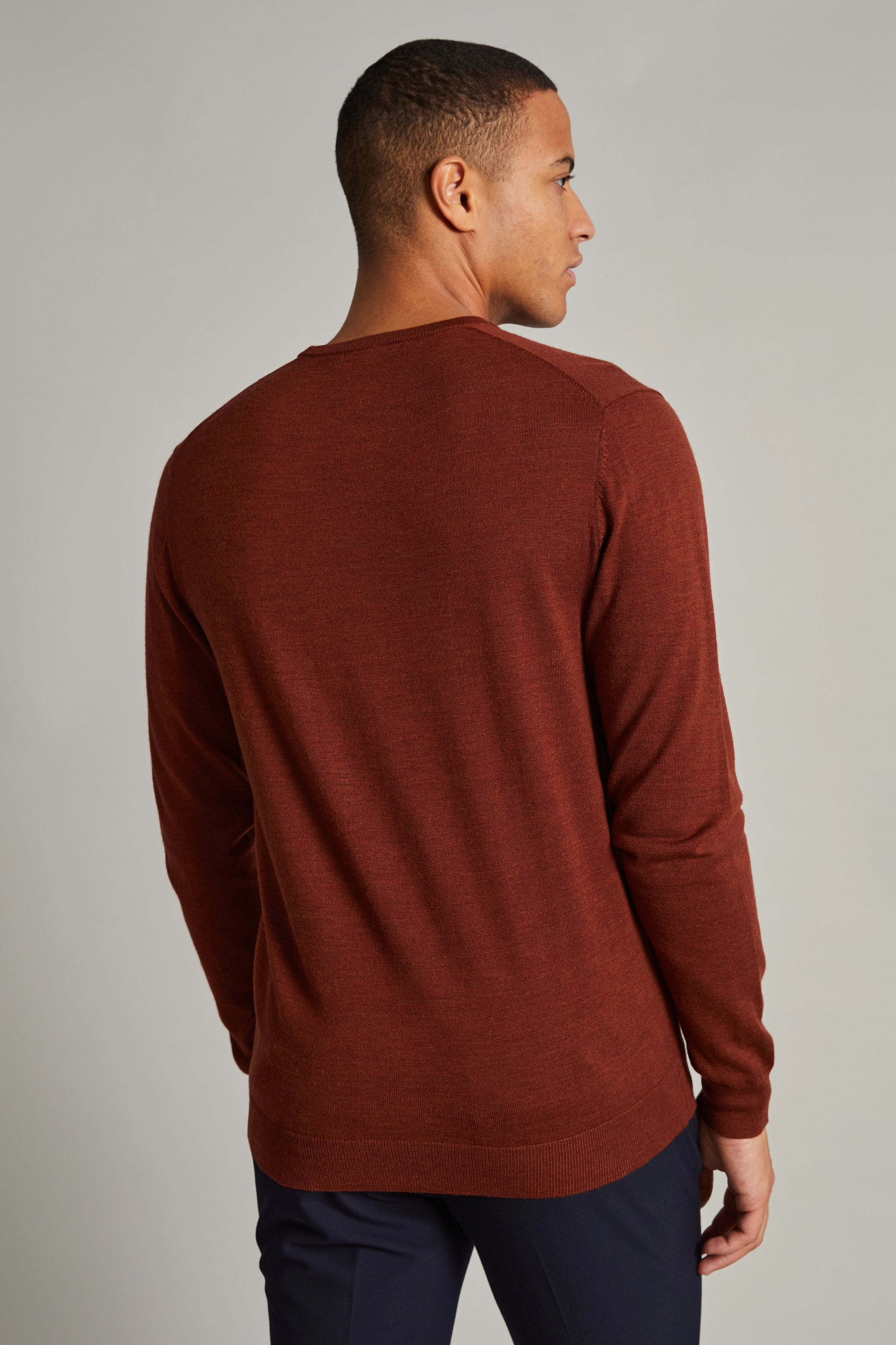Matinique - Margrate - stickade basplagg - rust brown melange - 4