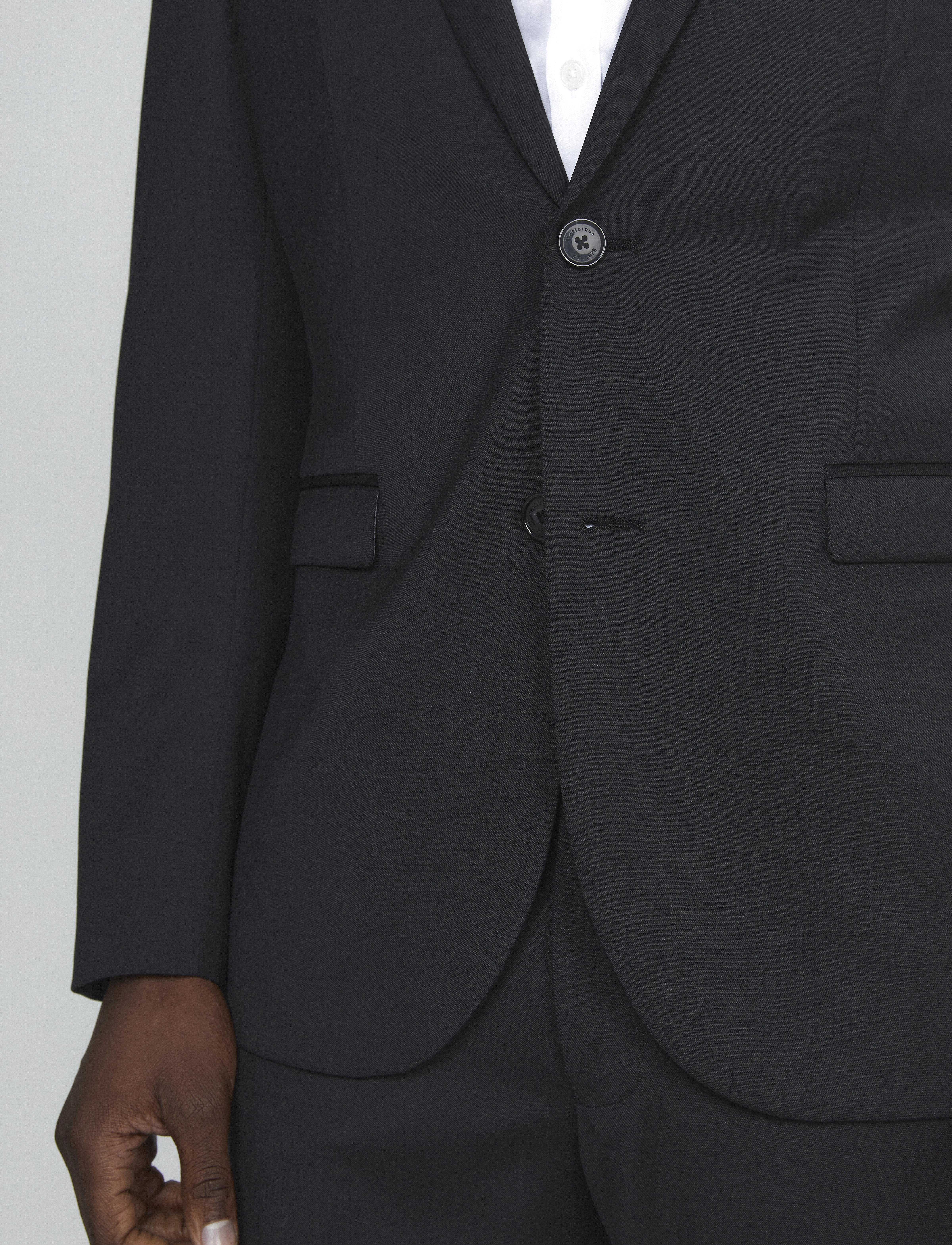 Matinique - George F - einhnepptir blazerar - black - 5