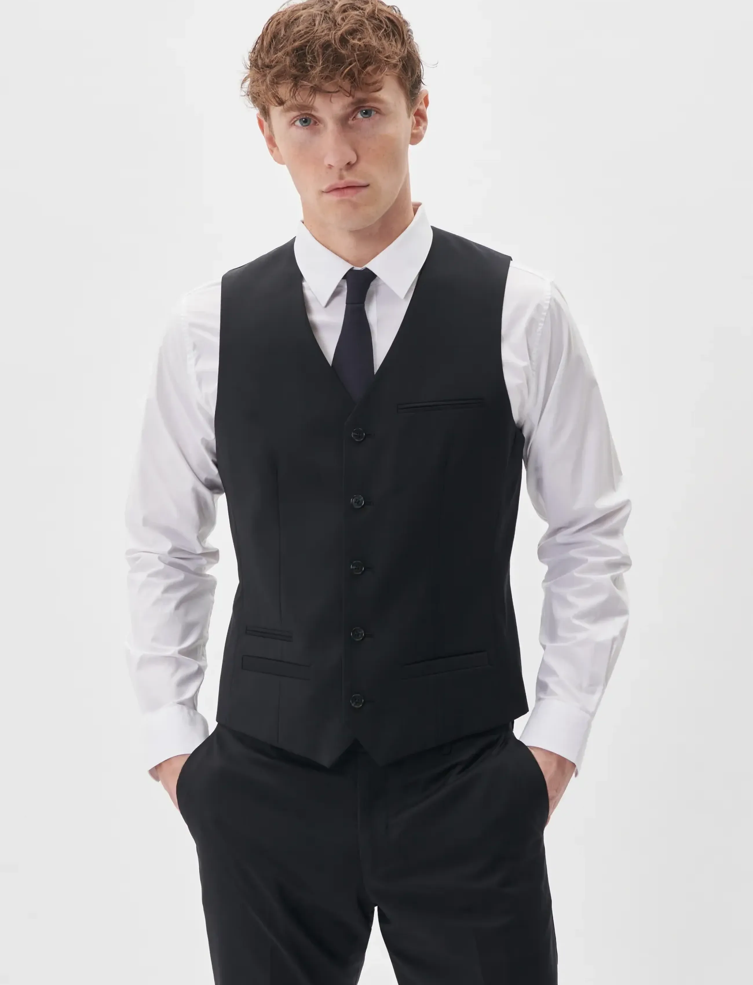 Matinique Breck, 46, Black, Suits & Blazere > Waistcoats, Herre