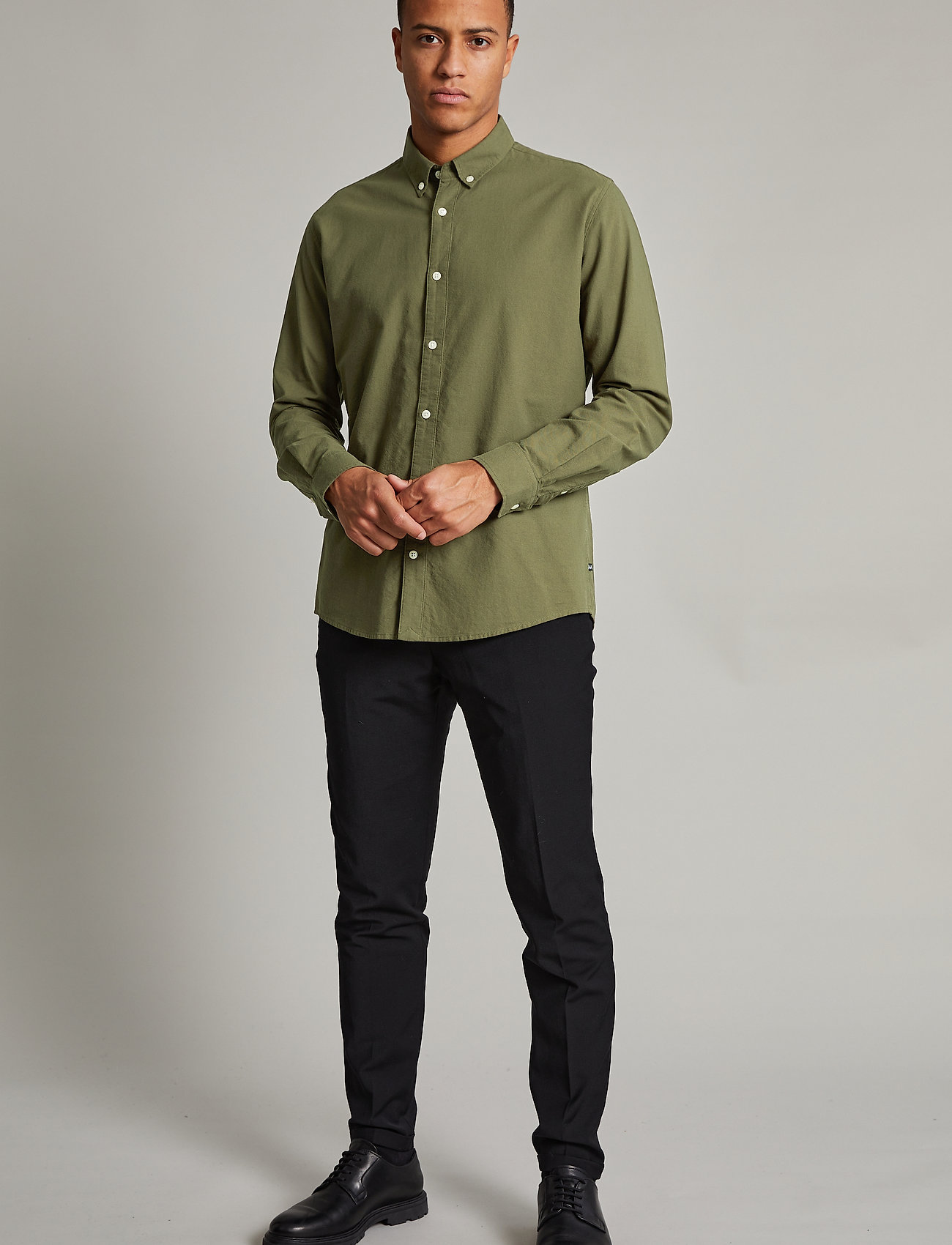 Matinique - Jude - oxford-skjortor - olive night - 3