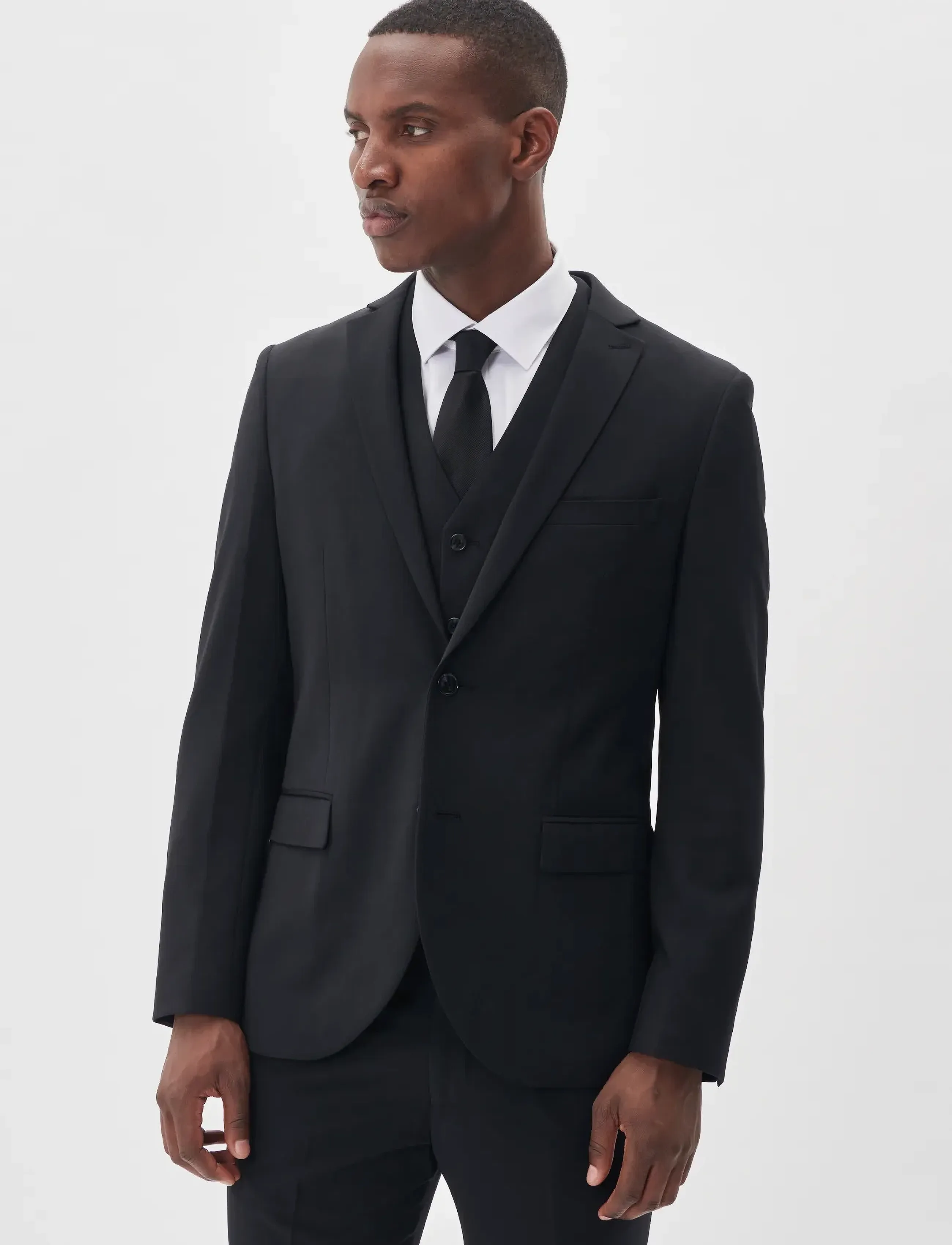 Matinique Jonathan, Mænd, Enkeltradet Blazer, Sort, Str: 56