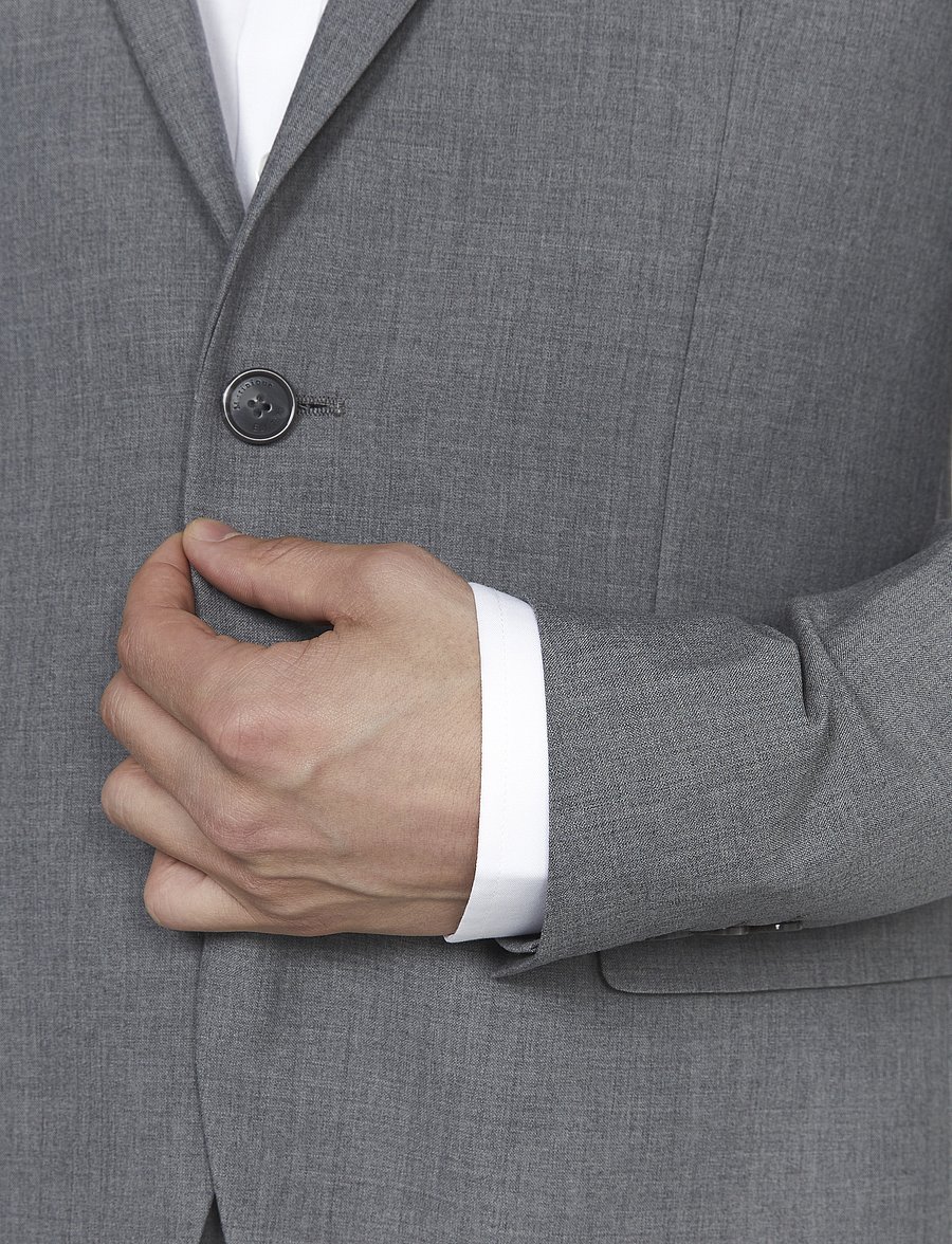 Matinique - Jonathan - single breasted blazers - medium grey melange - 3