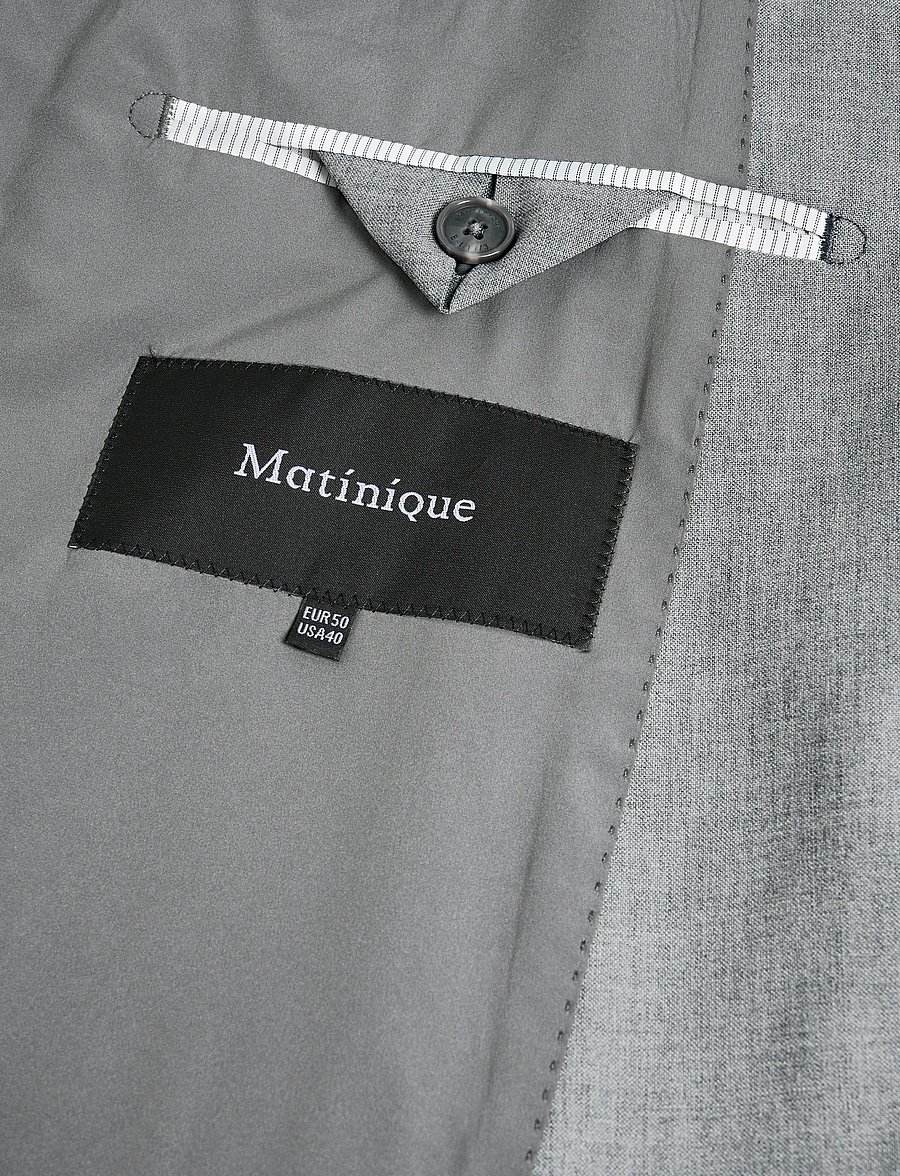 Matinique - Jonathan - single breasted blazers - medium grey melange - 5